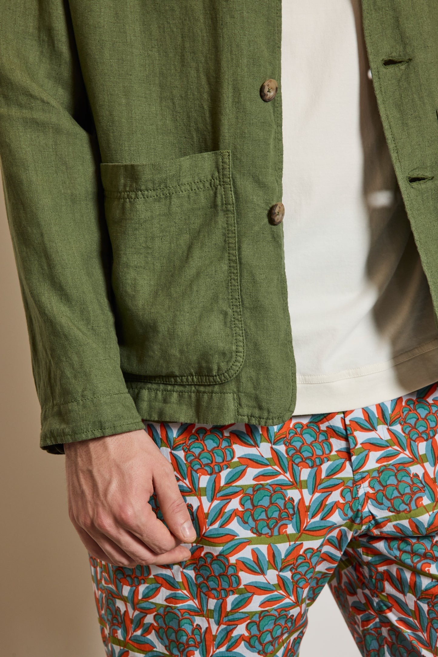 WORKJACKET LIN OLIVE