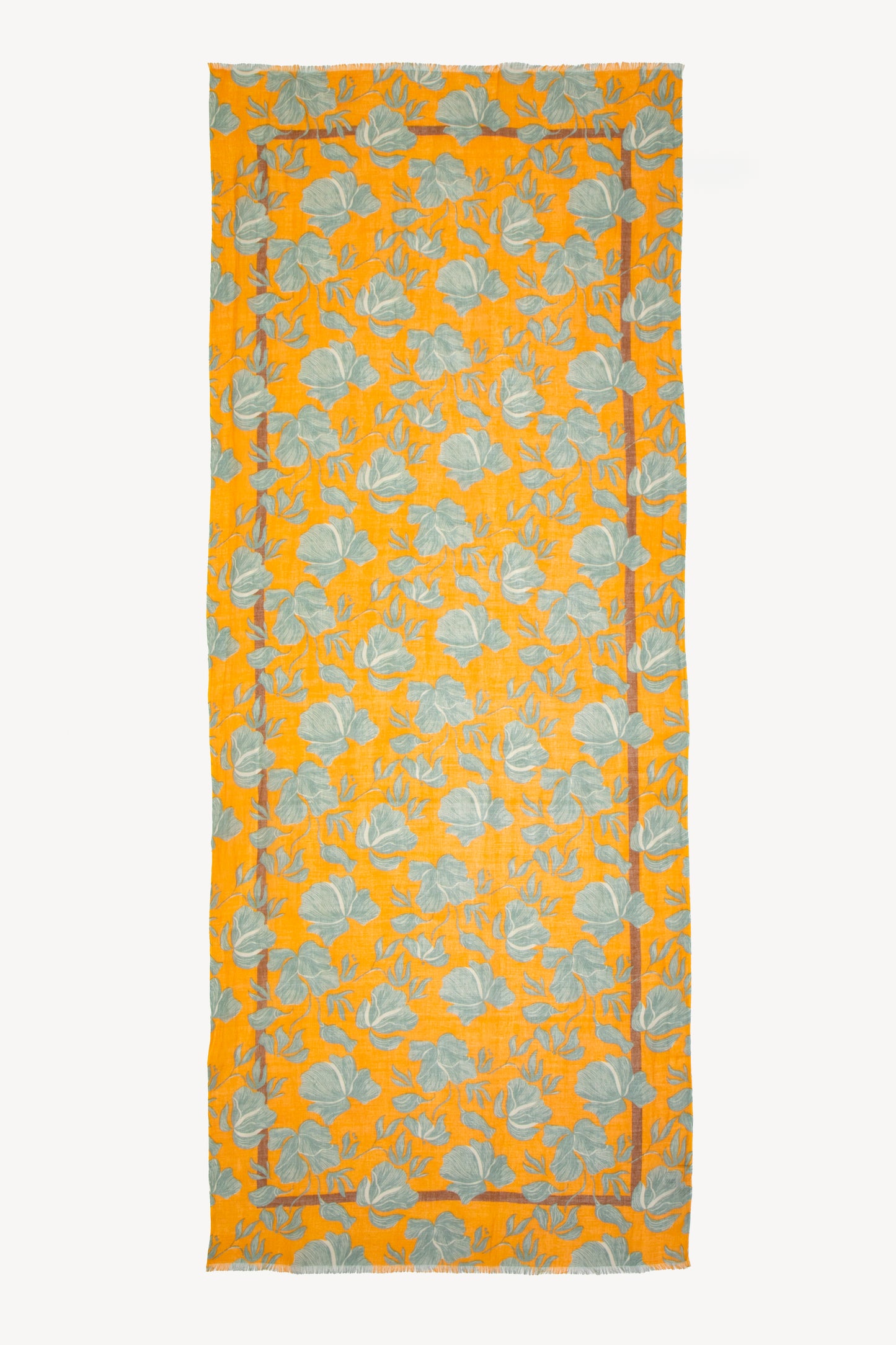 LINEN & COTTON SCARF ORANGE