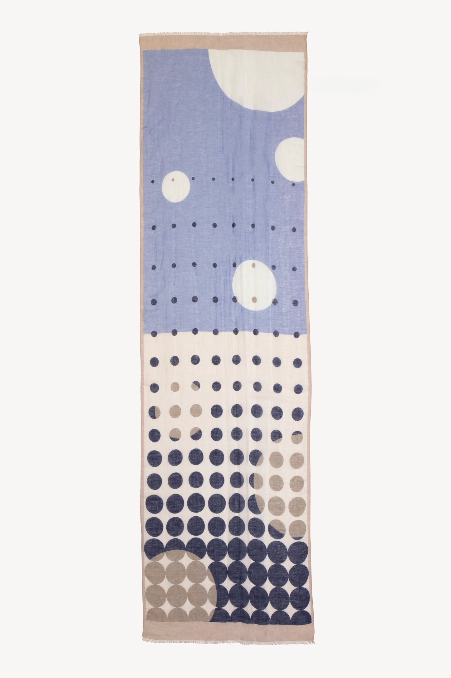 ECHARPE EN LIN & MODAL BLEUE