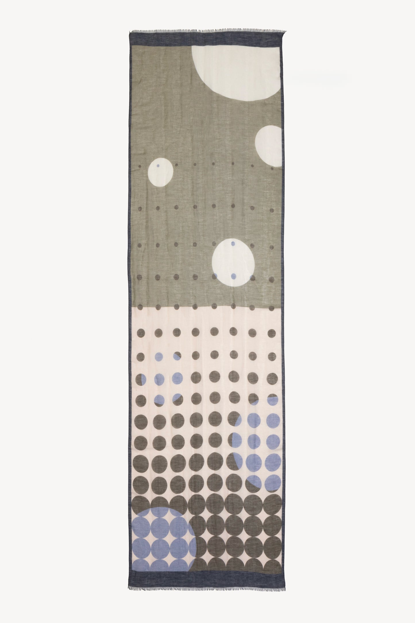 ECHARPE EN LIN & MODAL VERTE