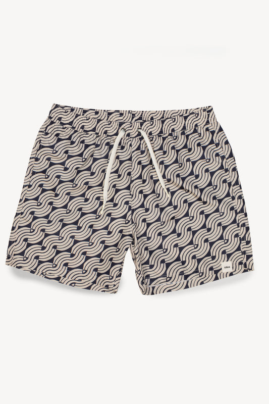 MAILLOT DE BAIN GÉOMÉTRIQUE MARINE