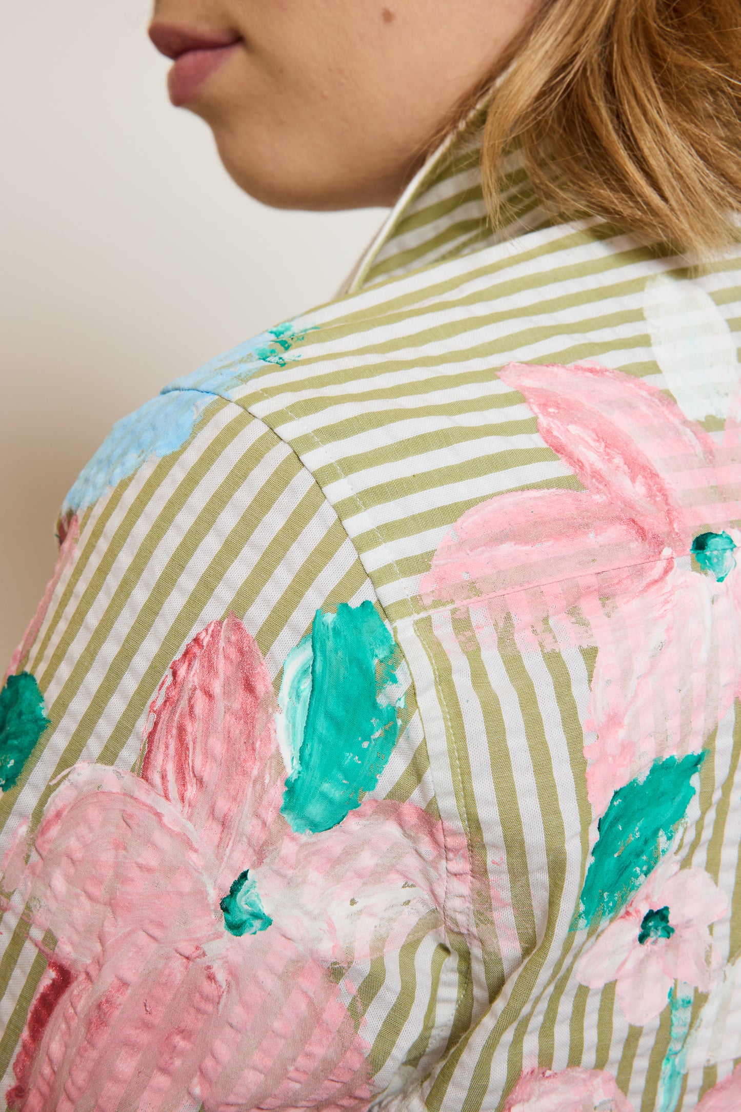 OVERSIZED TRAPEZE SHIRT GREEN