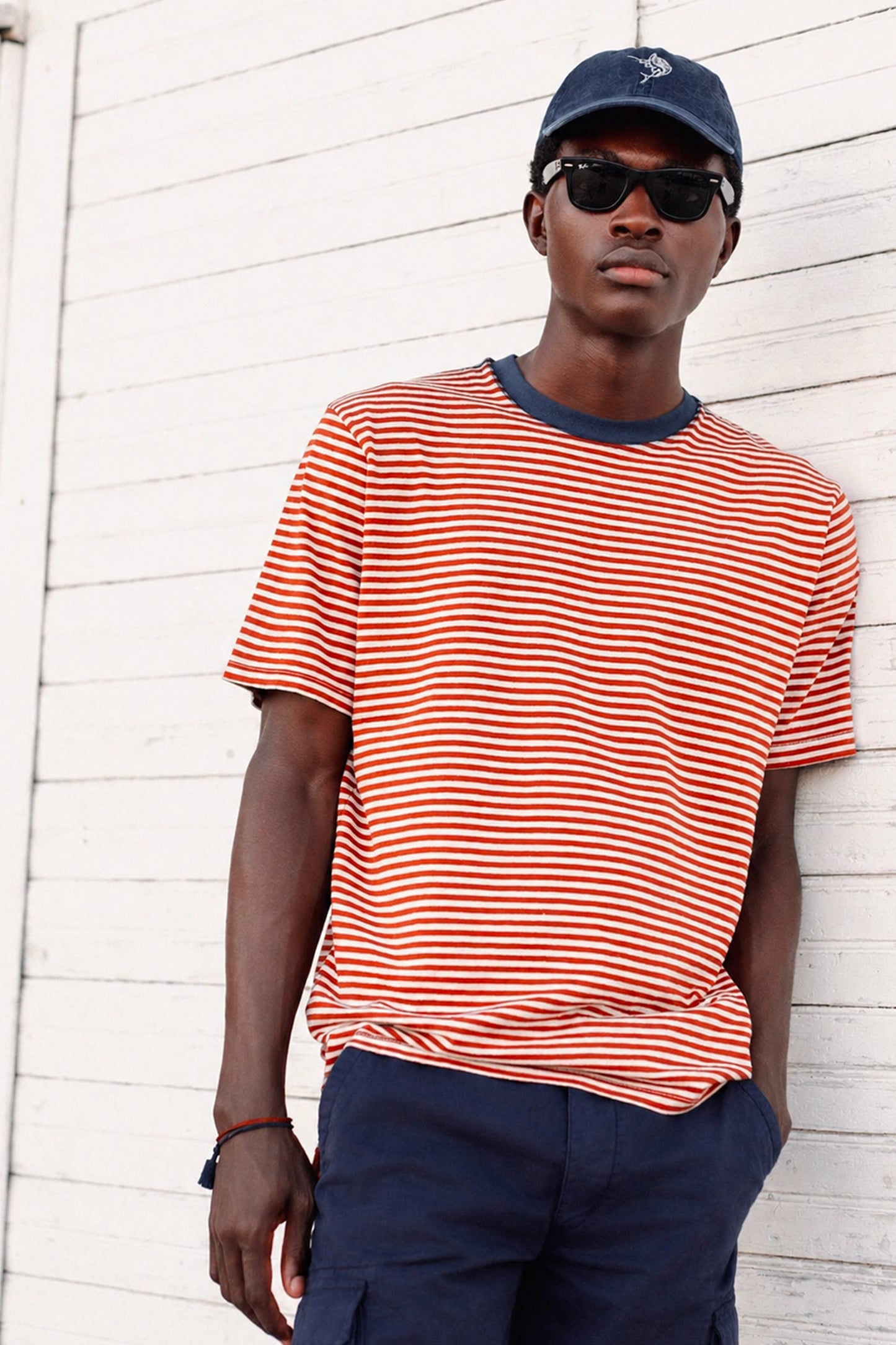 STRIPED T-SHIRT RED