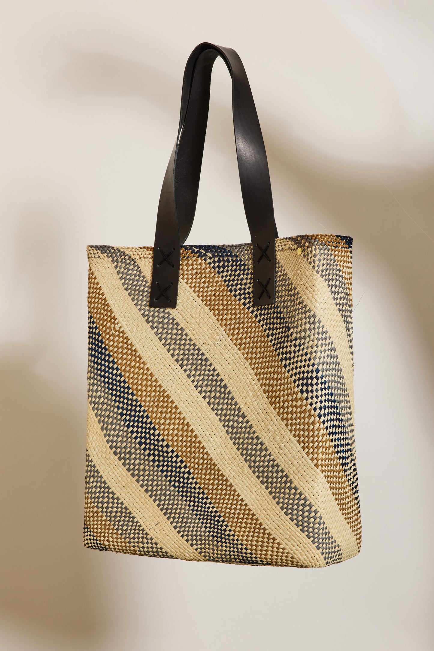 CABAS À RAYURES MARINE