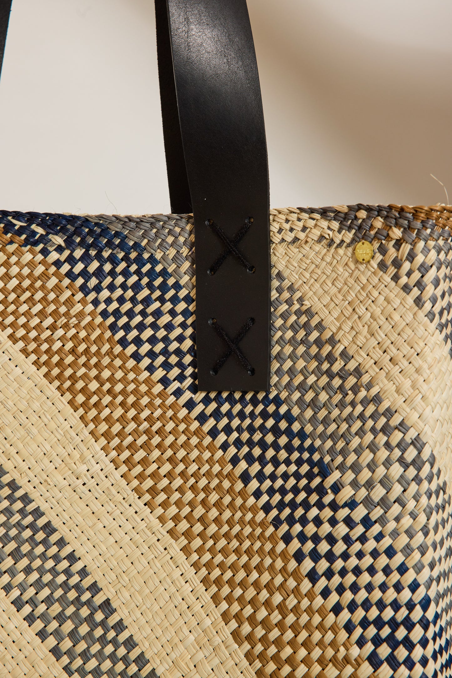 CABAS À RAYURES MARINE