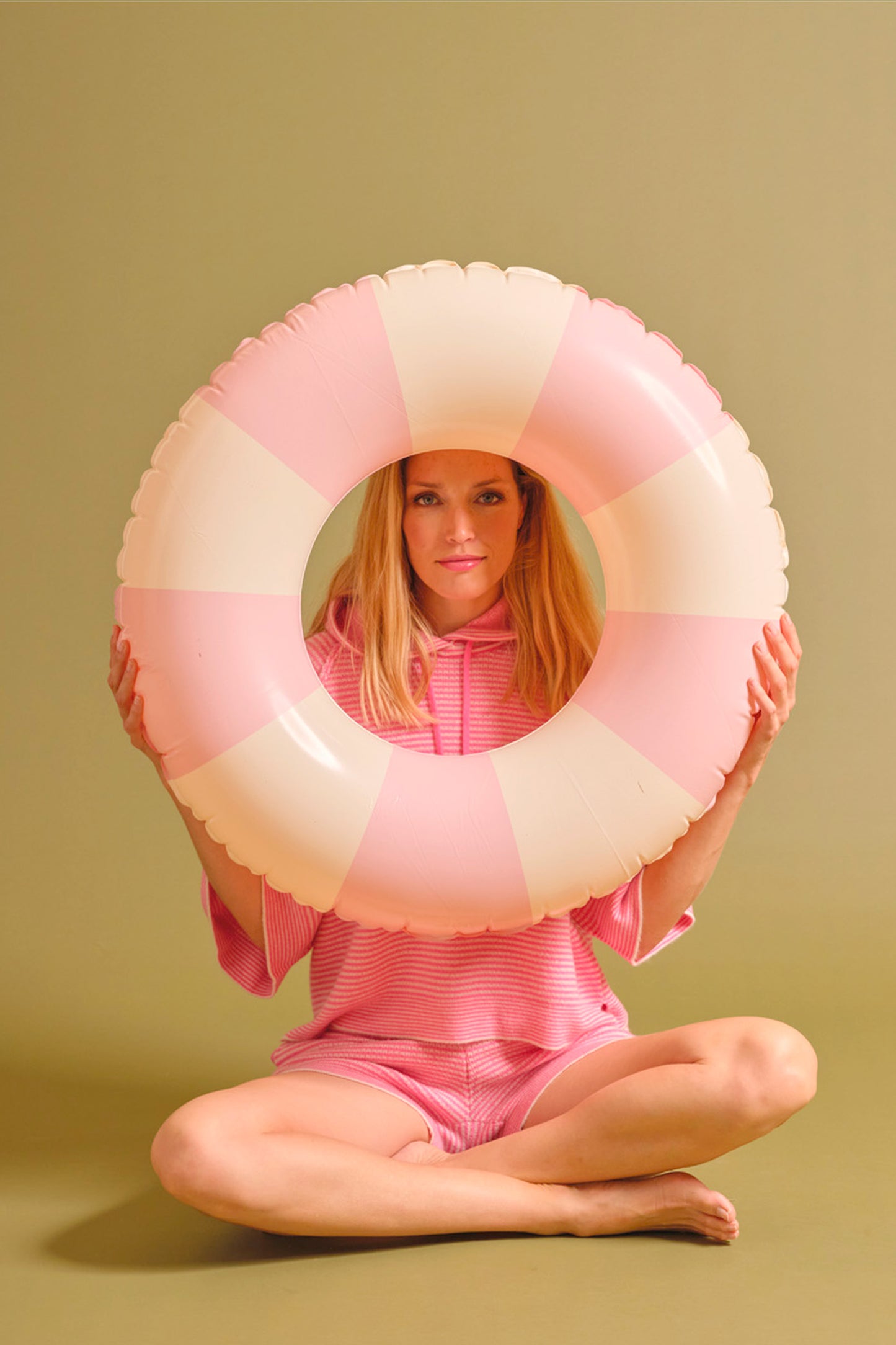 HOODED SWEATER PINK