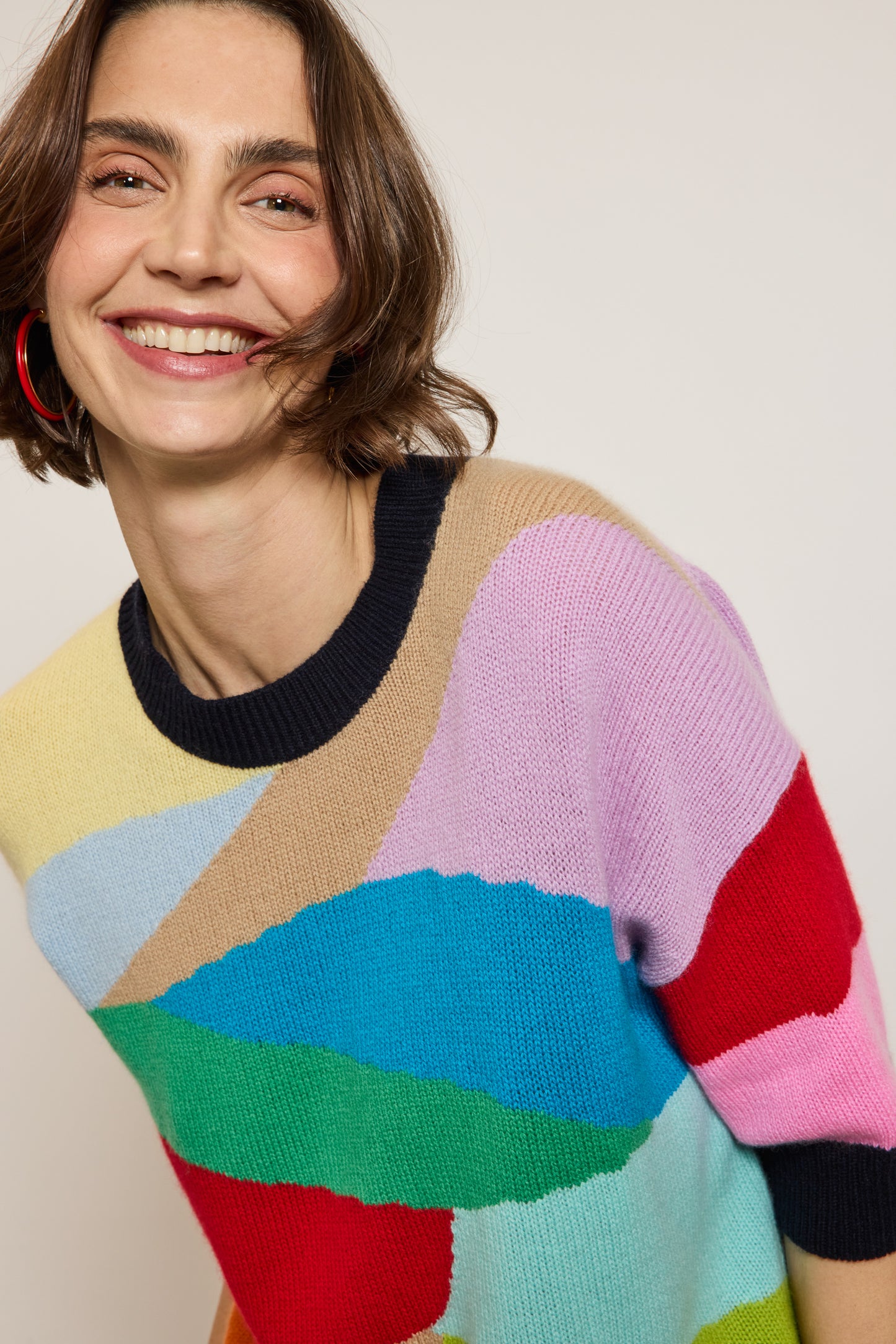 PULL INTERSIA MULTICOLORE