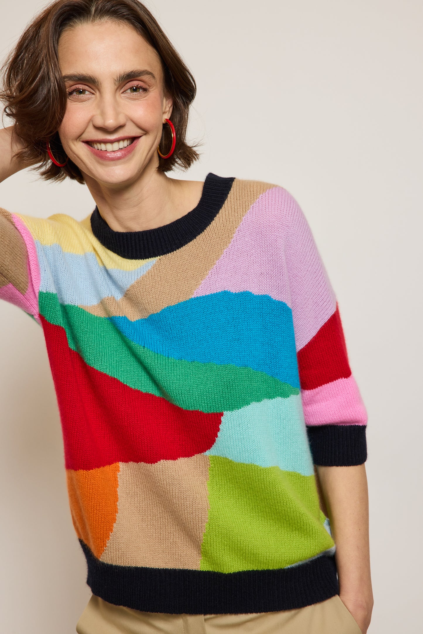 PULL INTERSIA MULTICOLORE