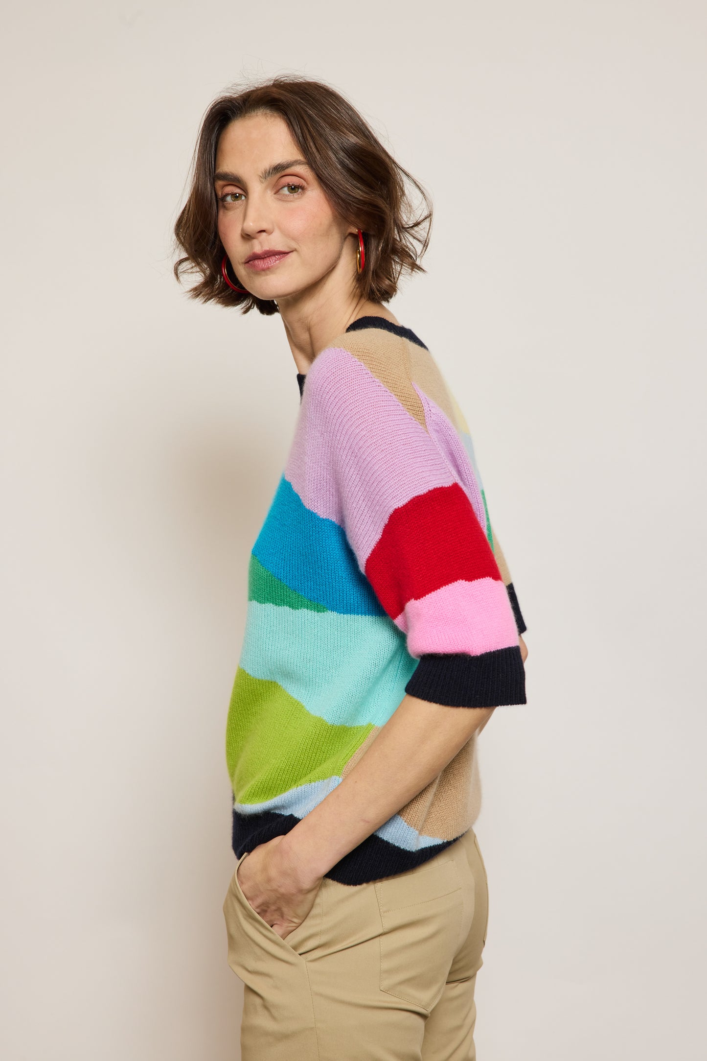 PULL INTERSIA MULTICOLORE