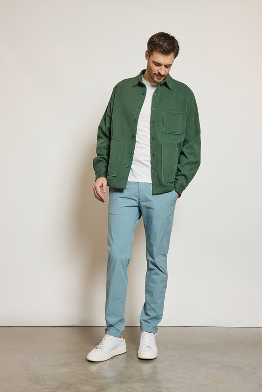 PARACHUTE POPLIN TROUSERS LAGOON