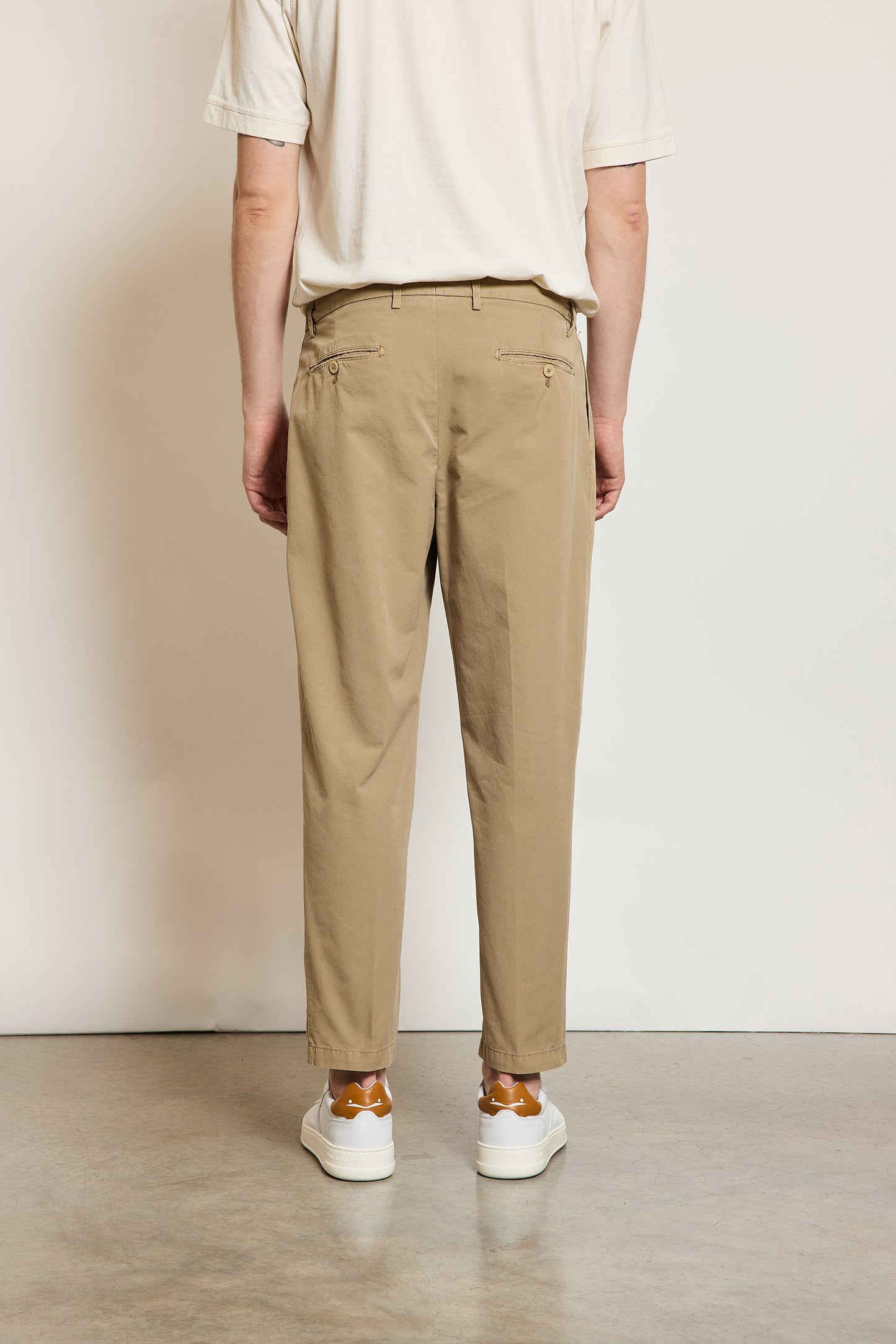 DOUBLE PLEATE TROUSERS BEIGE