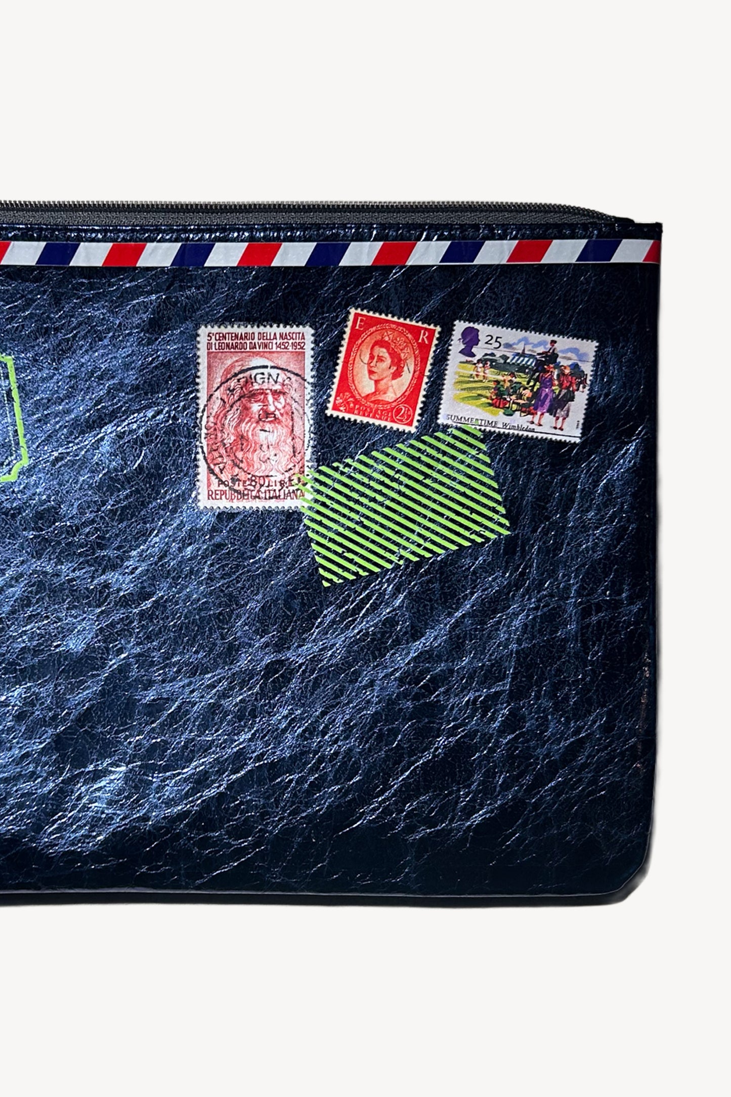 POCHETTE LAMÉ BLEUE