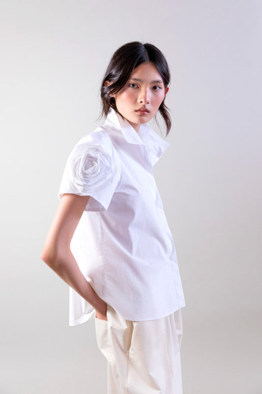 FLOWERS SHIRT WHITE