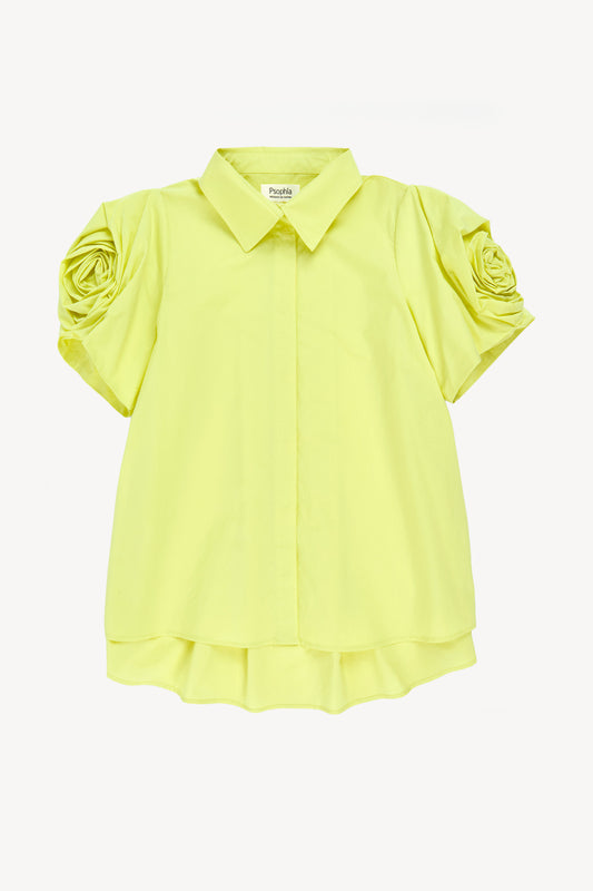 FLOWERS SHIRT LIME