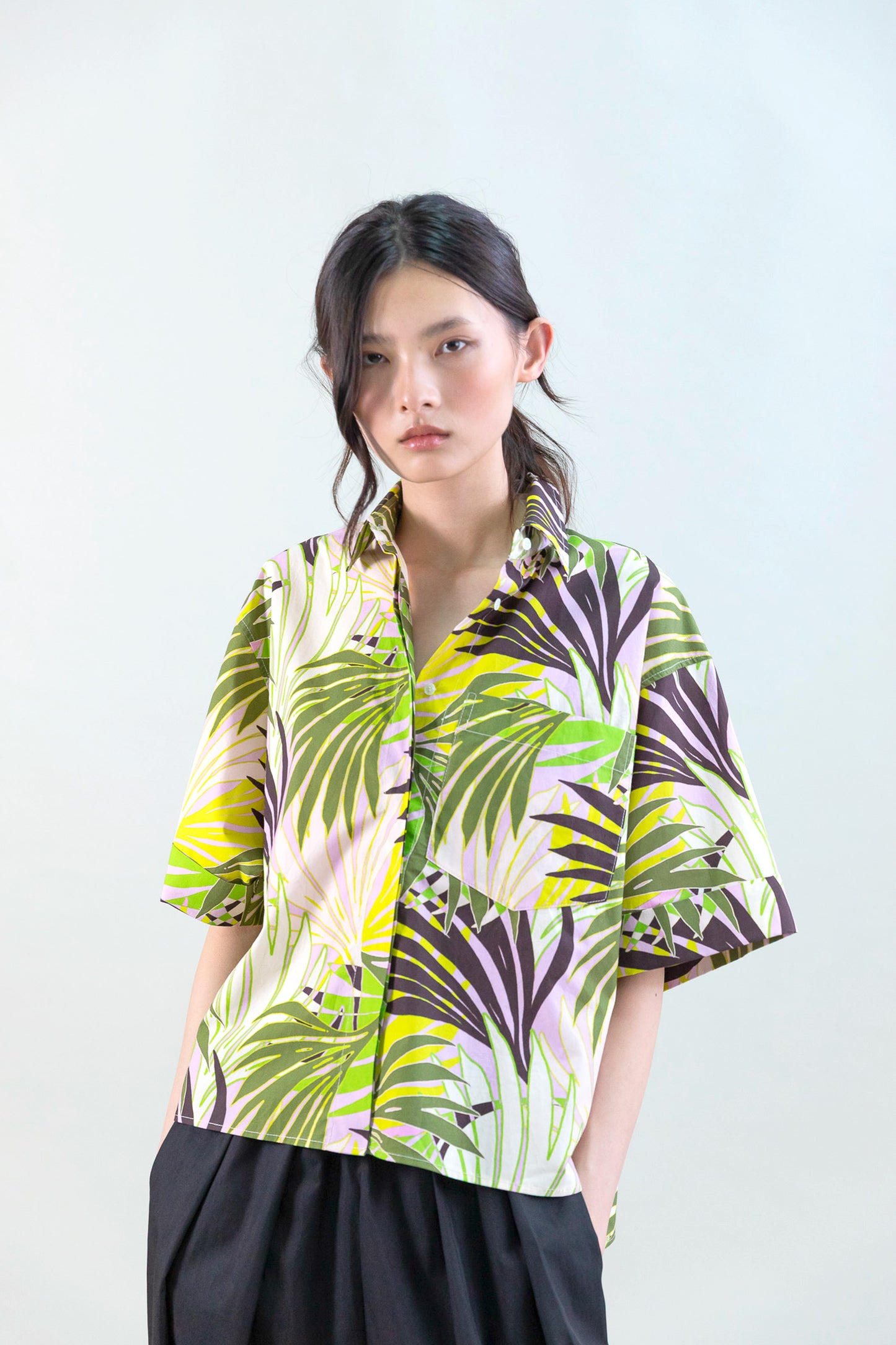 CHEMISE PALMIERS MULTICOLORE