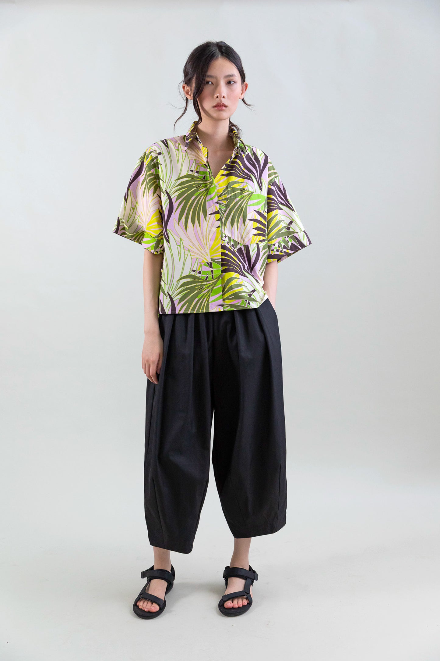 CHEMISE PALMIERS MULTICOLORE
