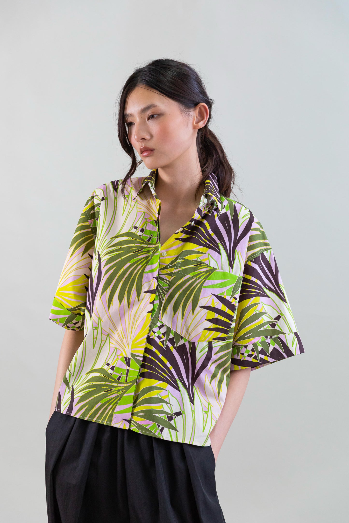 CHEMISE PALMIERS MULTICOLORE