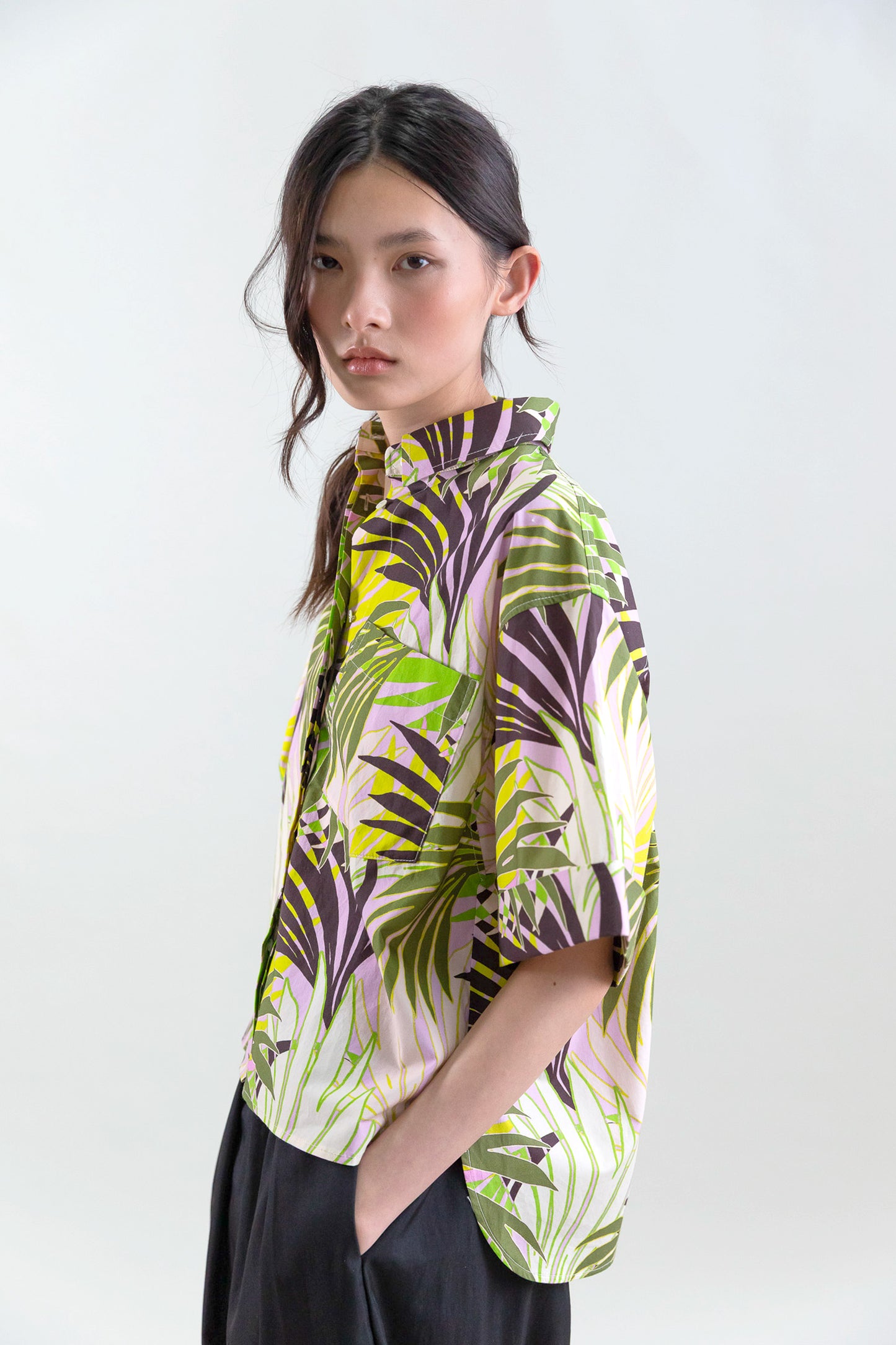 CHEMISE PALMIERS MULTICOLORE