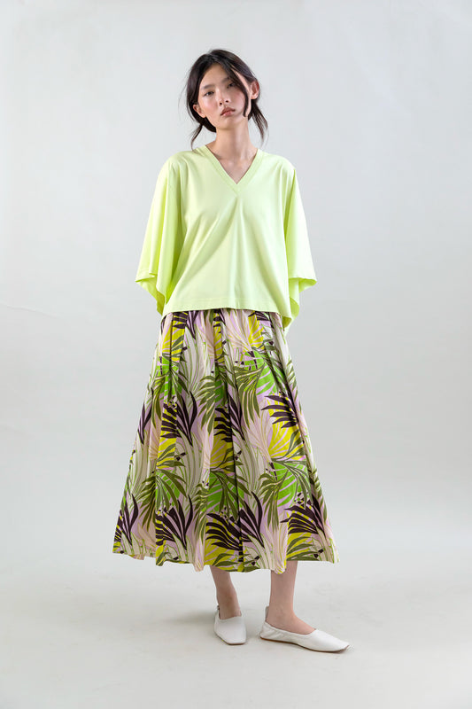 JUPE CULOTTE PALMIERS MULTICOLORE