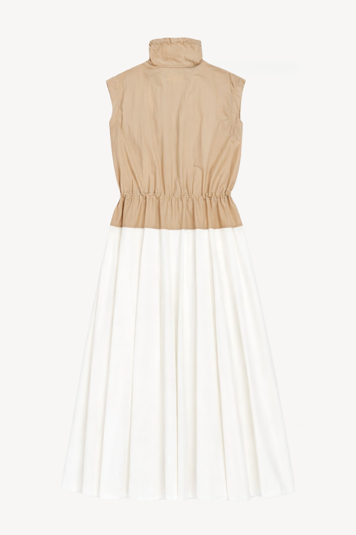 TWO-COLOURED DRESS WHITE
