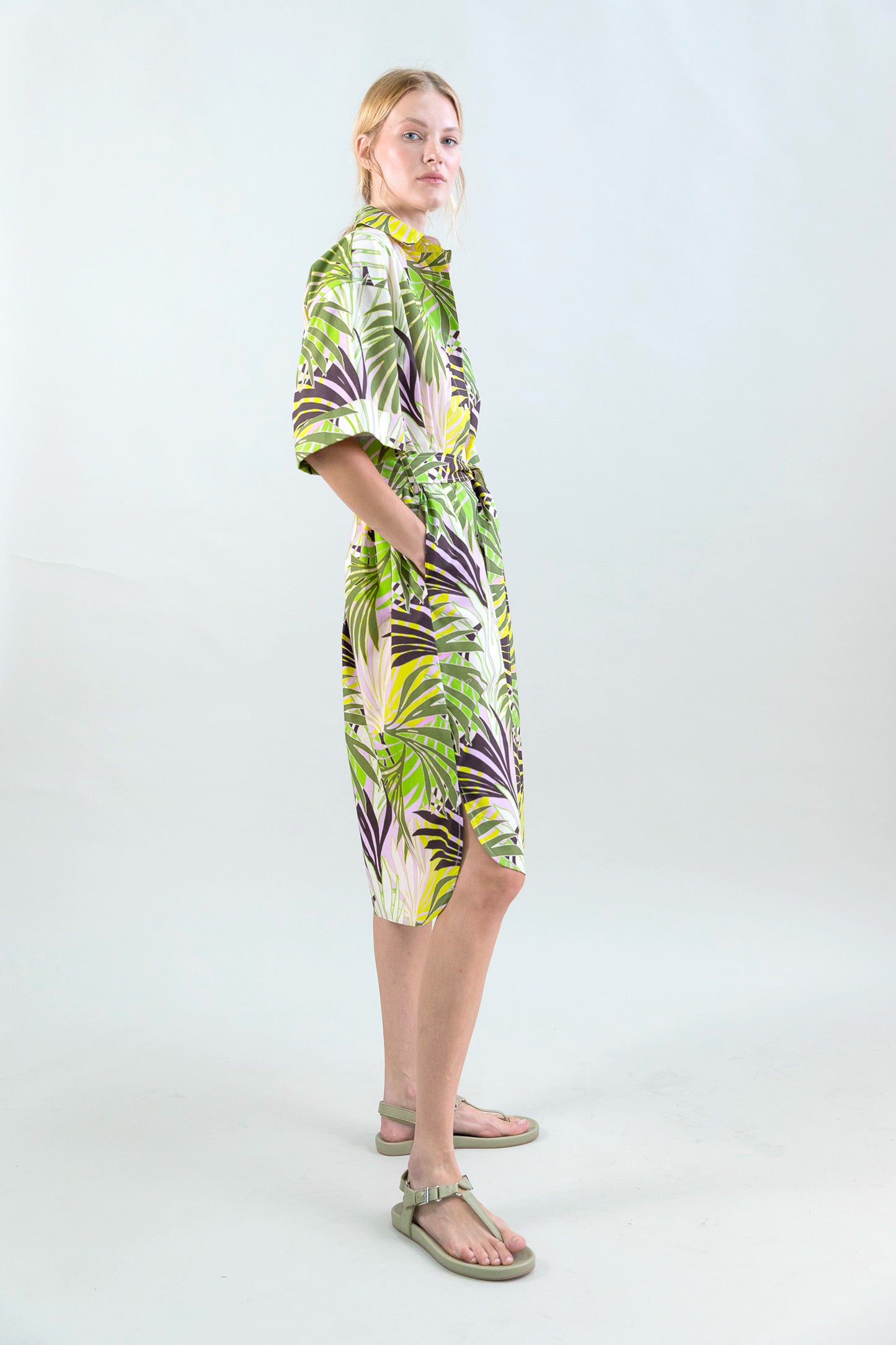 PALMTREES DRESS MULTICOULORED