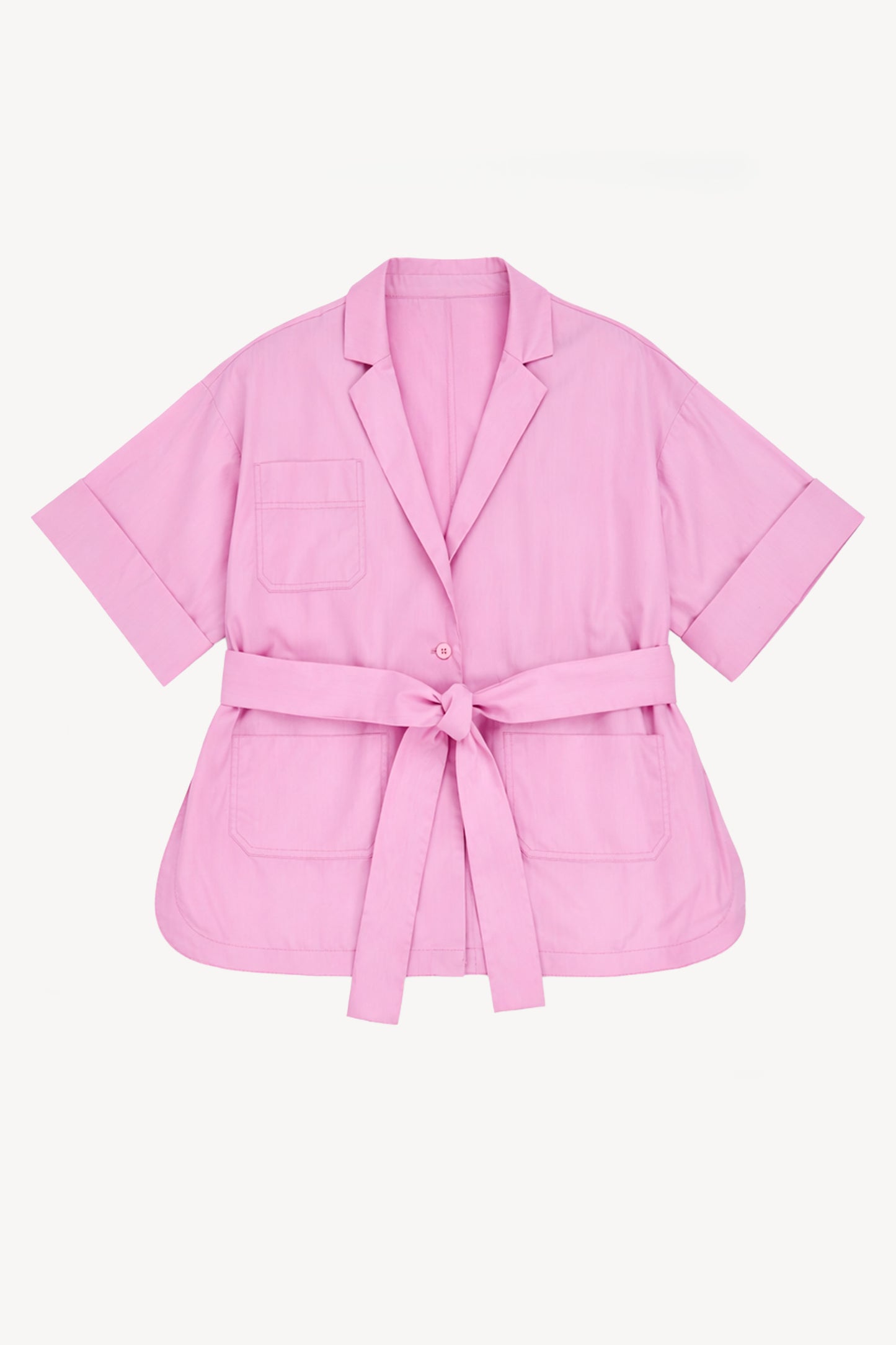 KIMONO EN POPELINE ROSE
