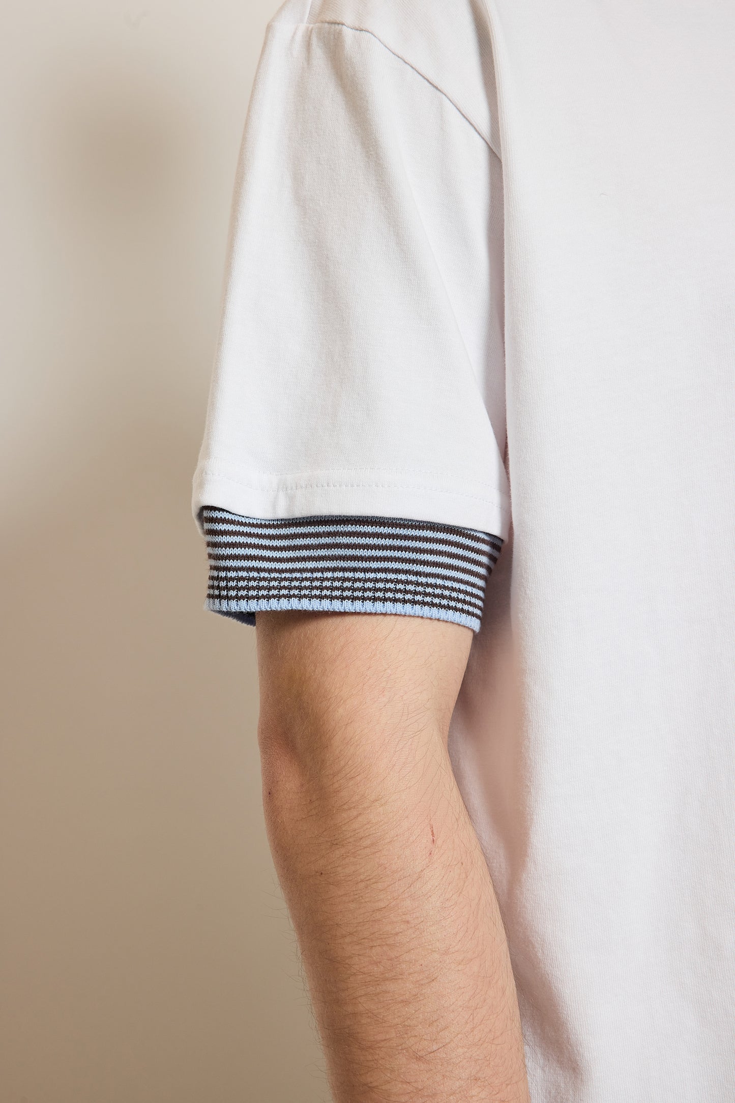 TWO-TONE T-SHIRT BLUE