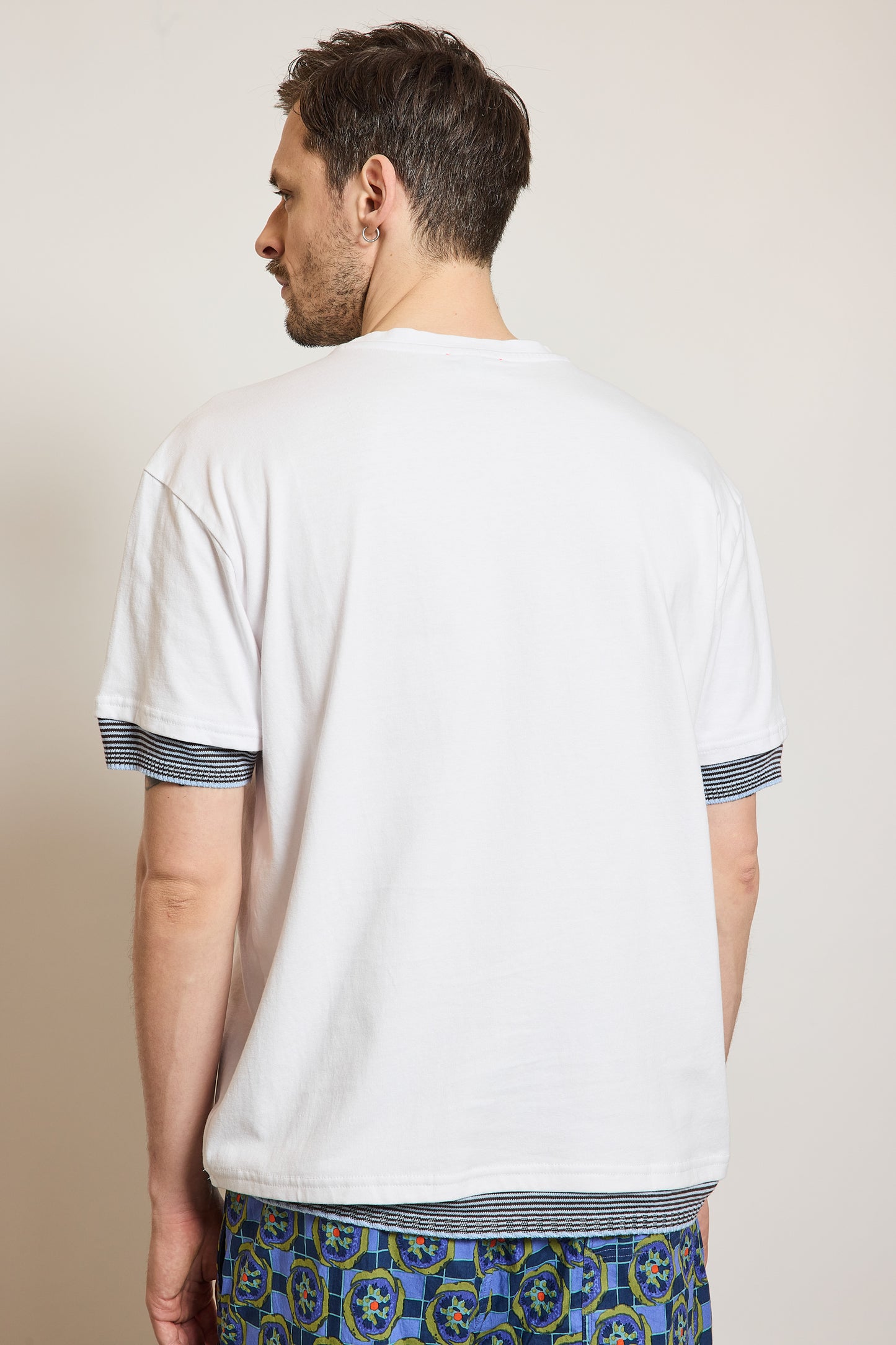 TWO-TONE T-SHIRT BLUE
