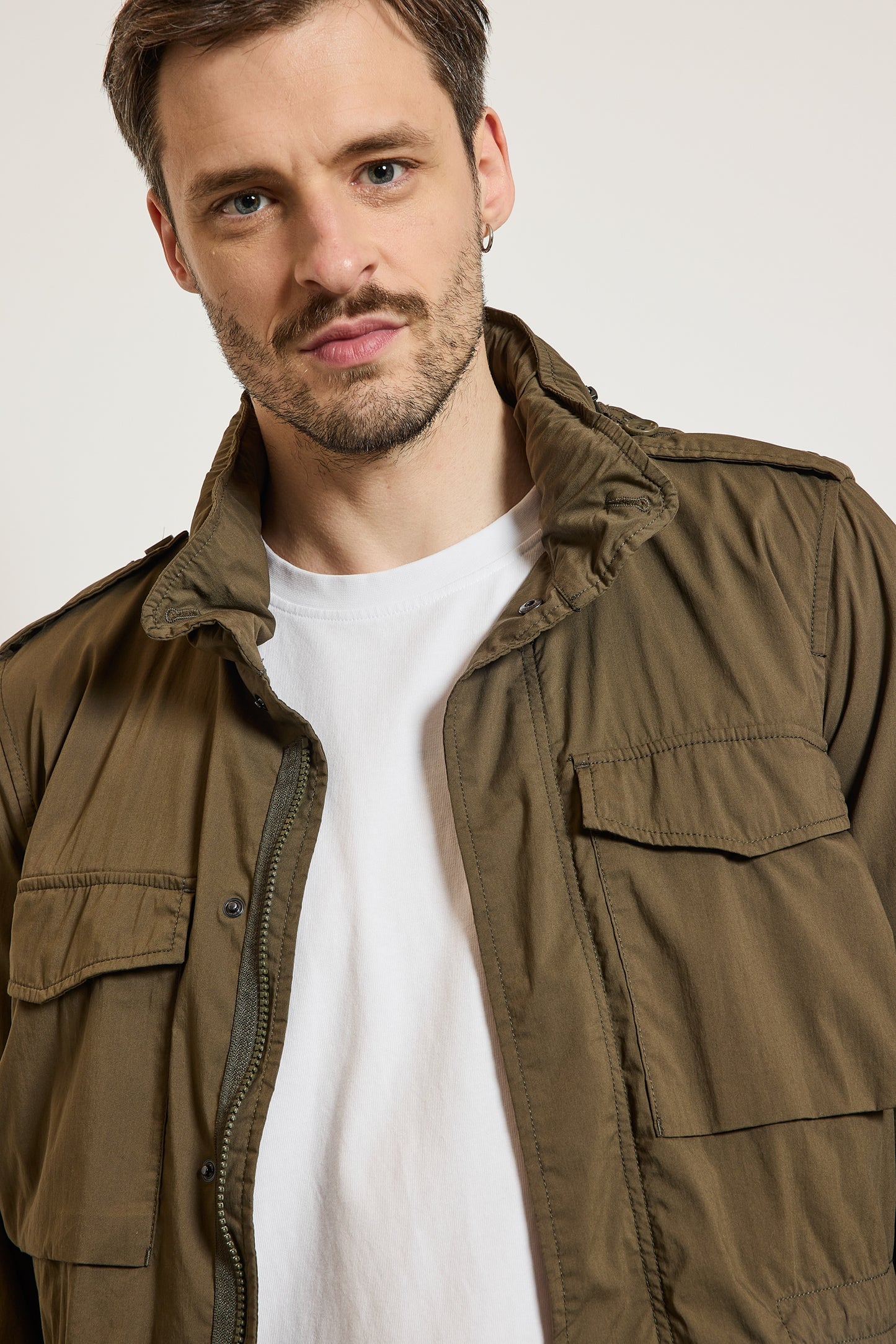 COTTON SAHARIAN DRESS KHAKI