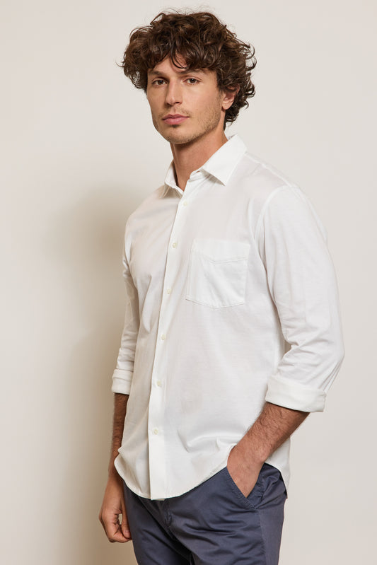 CHEMISE JERSEY BLANCHE