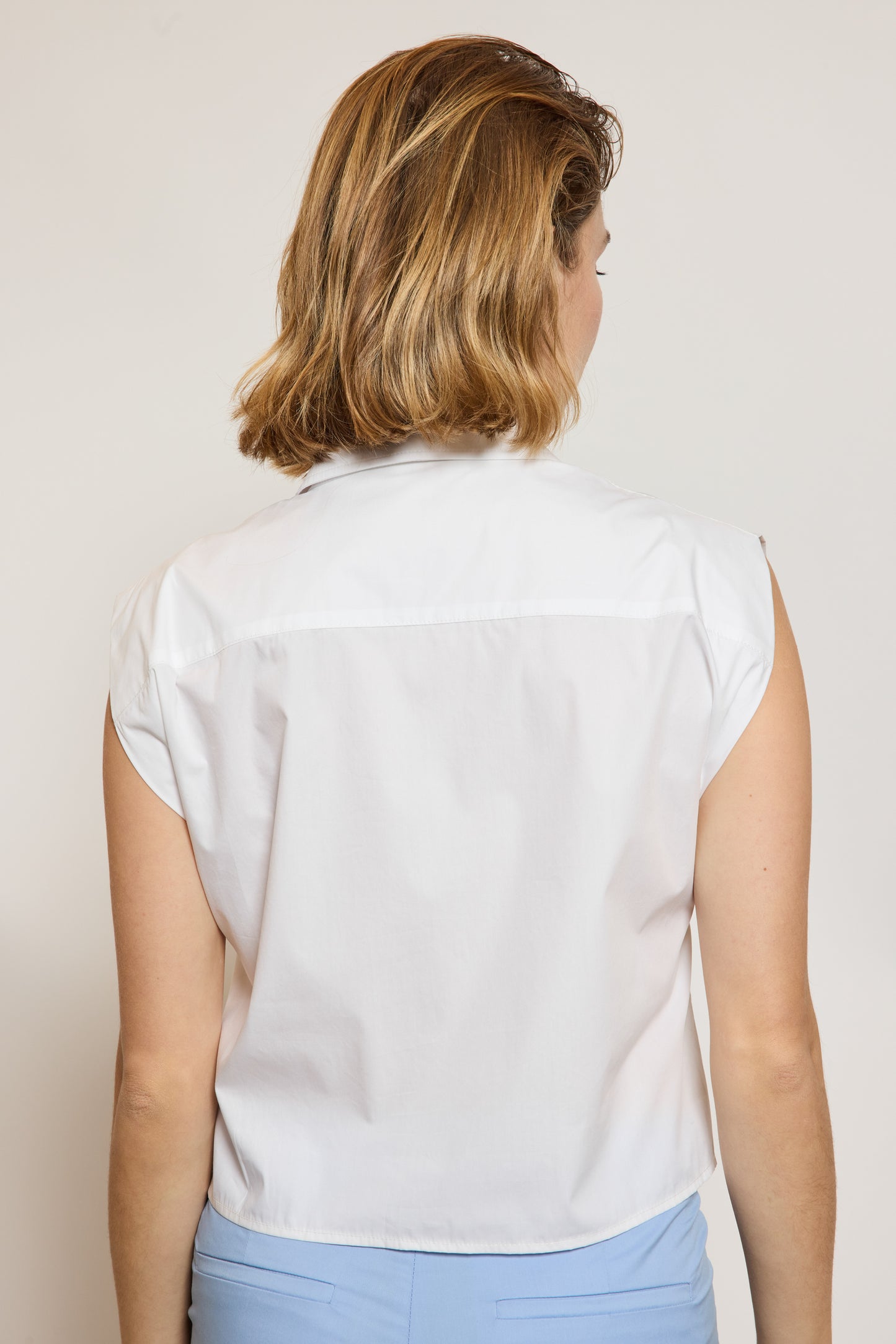 CHEMISE SANS MANCHE BLANC