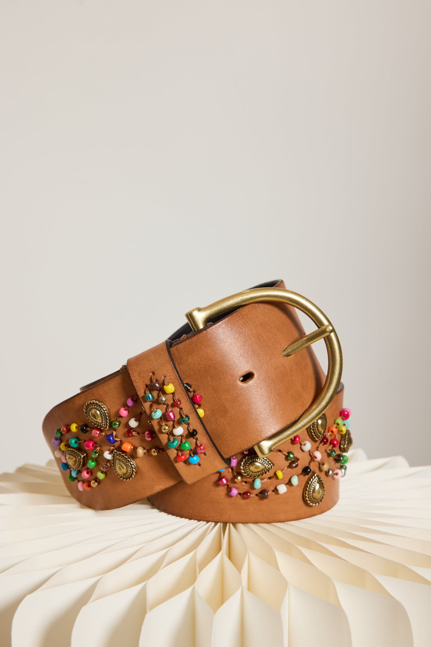 CEINTURE LARGE BEIGE