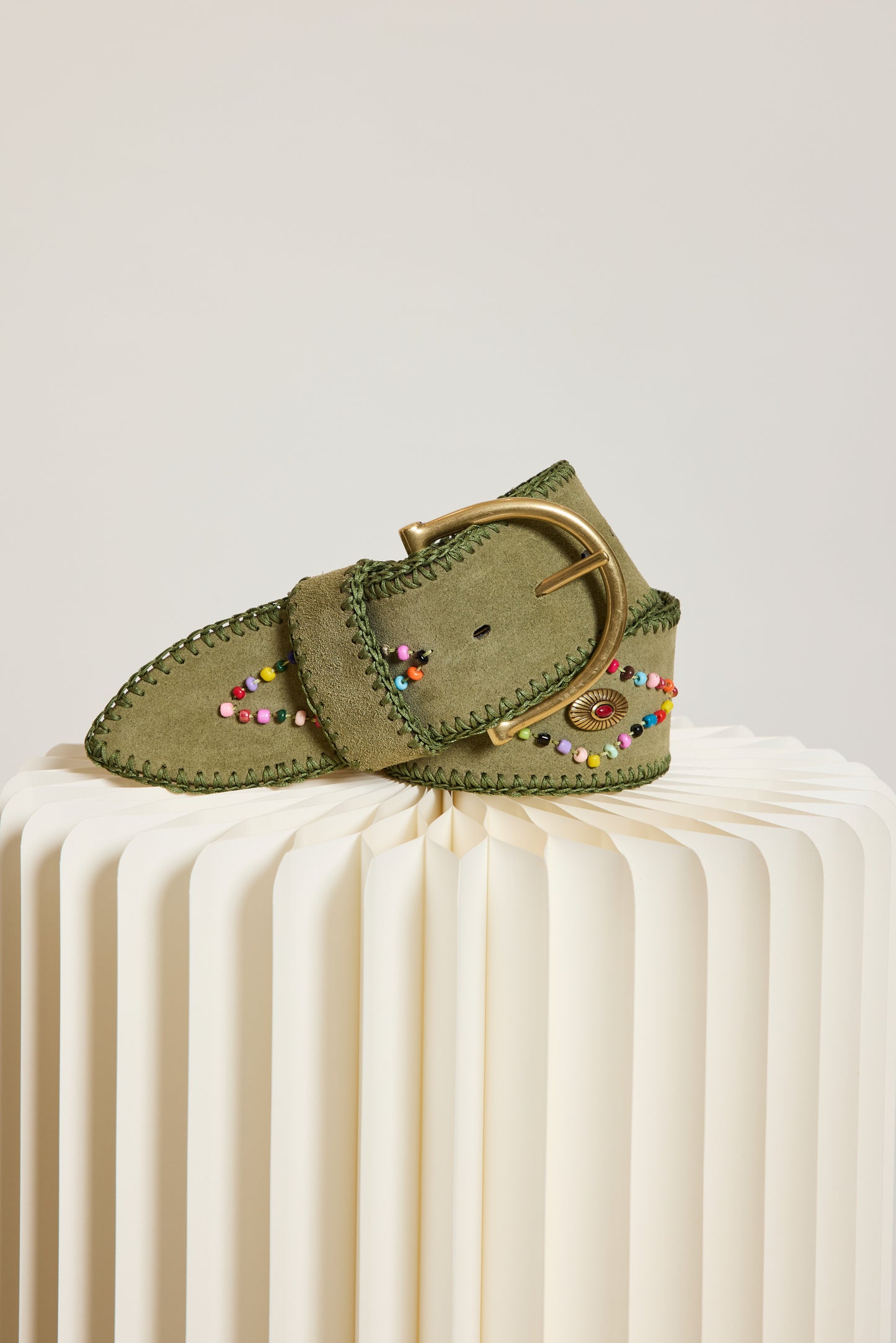 CEINTURE LARGE MARRON