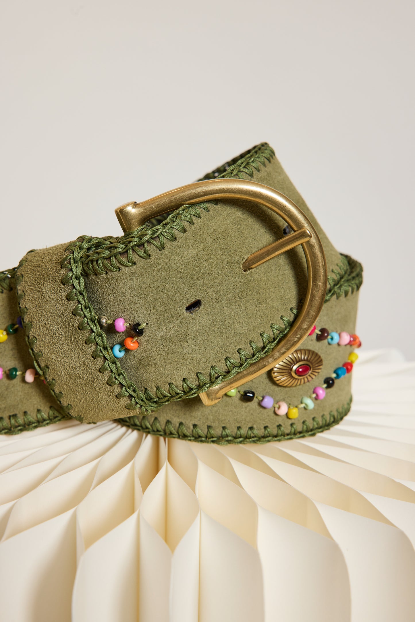 CEINTURE LARGE MARRON