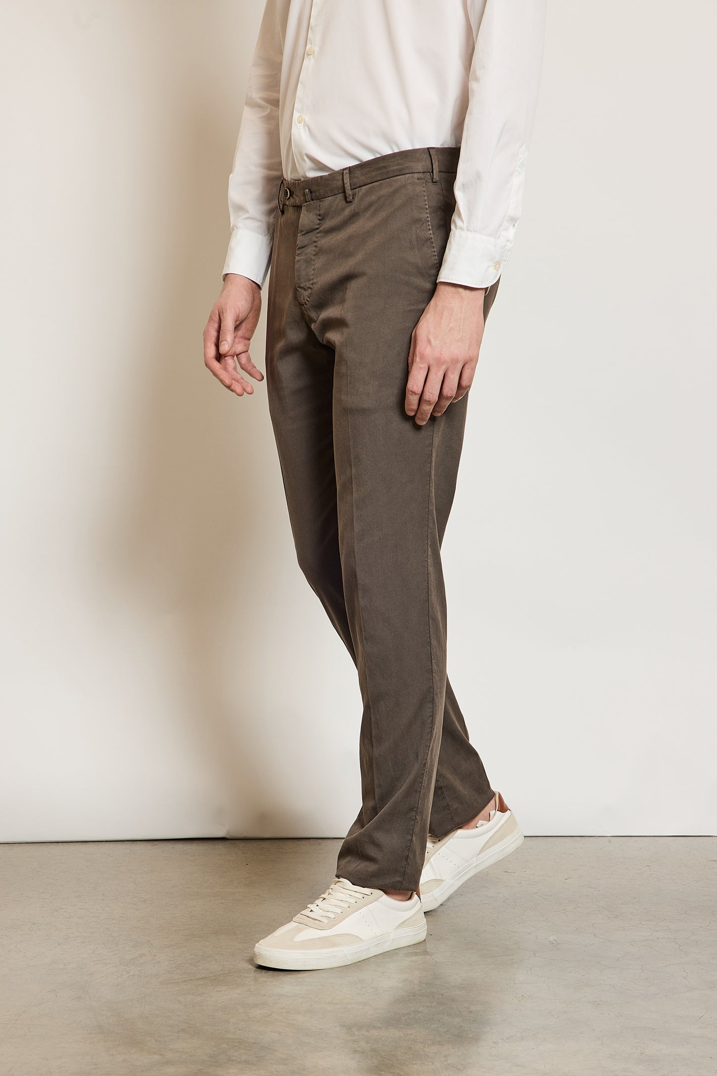 PANTALON SLIM FIT CHOCOLAT