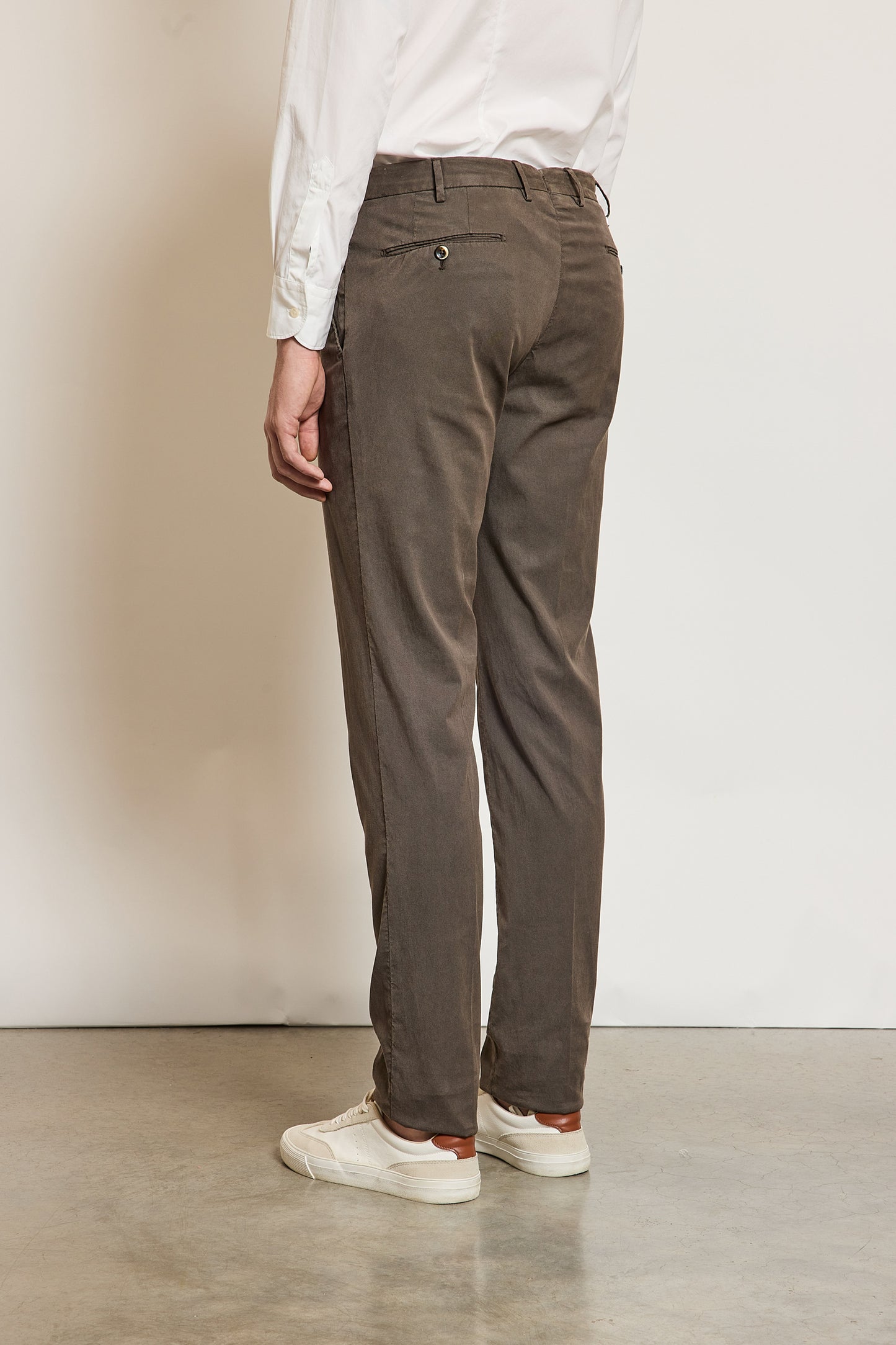 PANTALON SLIM FIT CHOCOLAT