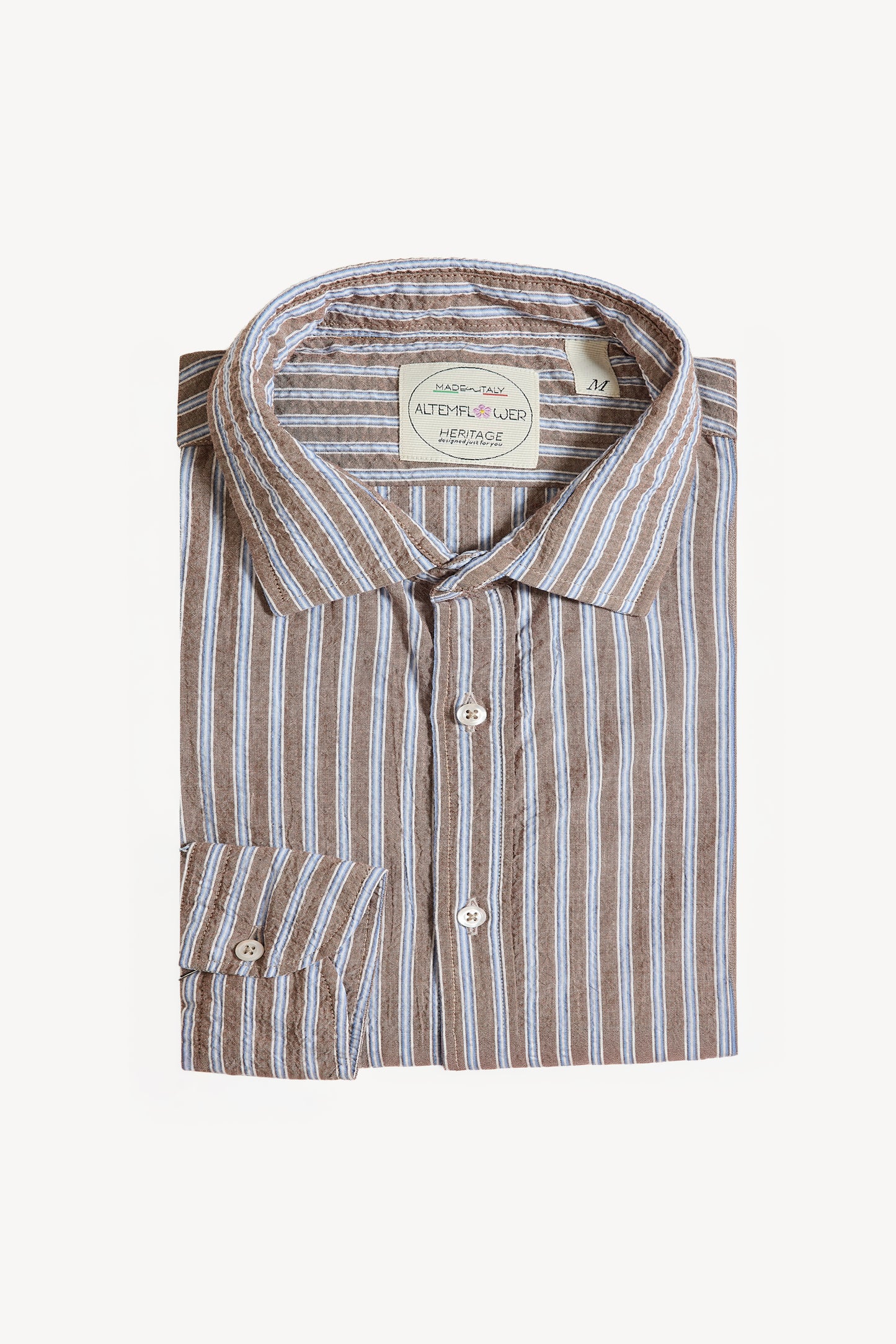 CHEMISE SEERSUCKERS CHOCOLAT
