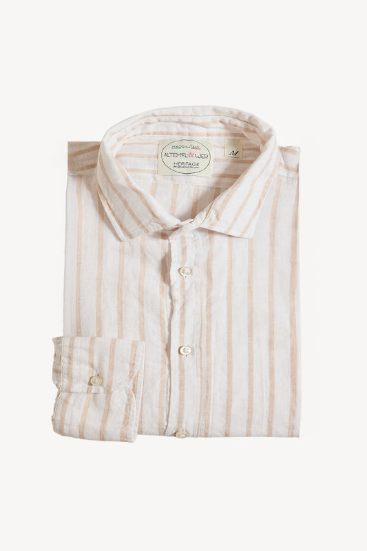 CHEMISE EN LIN & COTON BEIGE