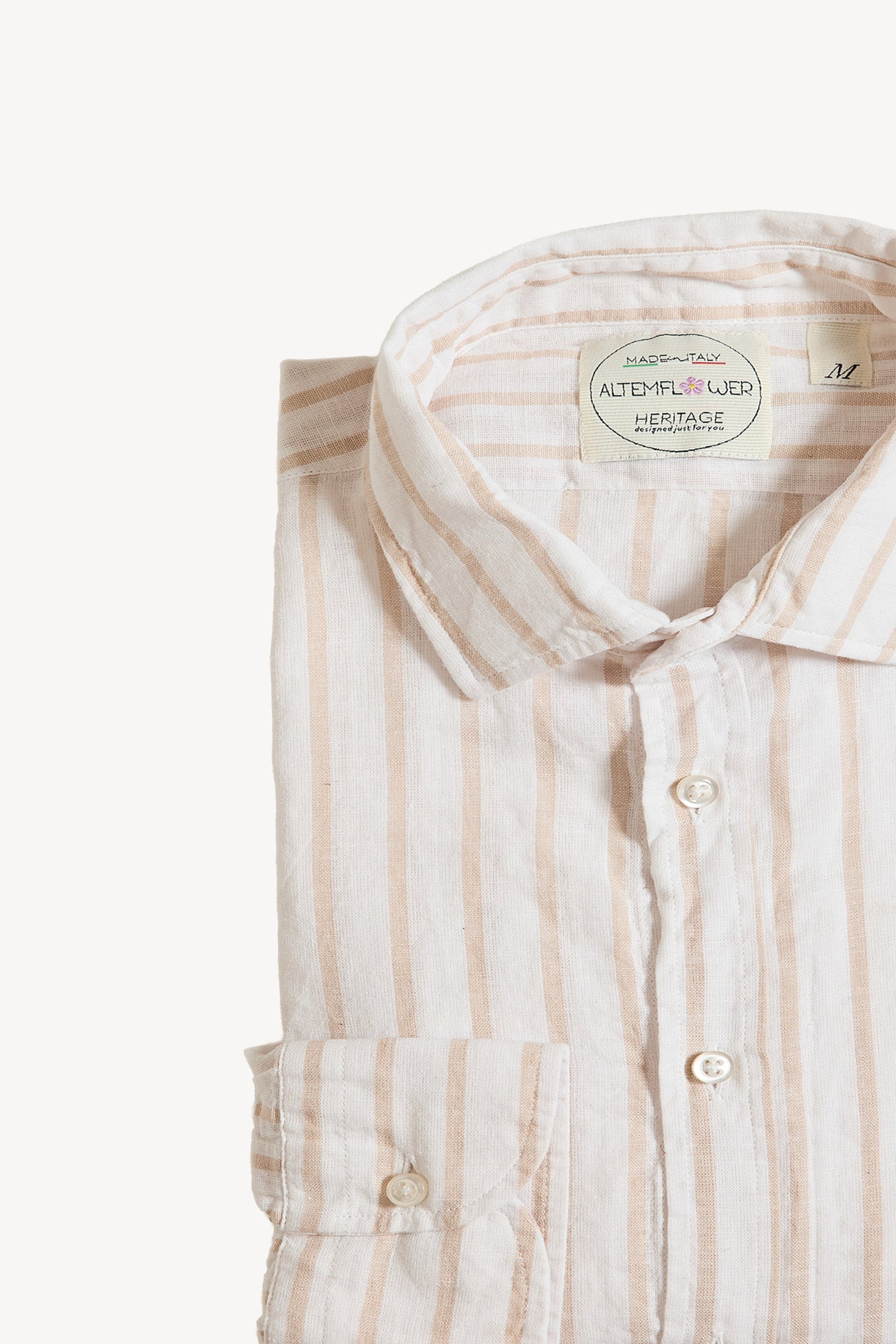 CHEMISE EN LIN & COTON BEIGE