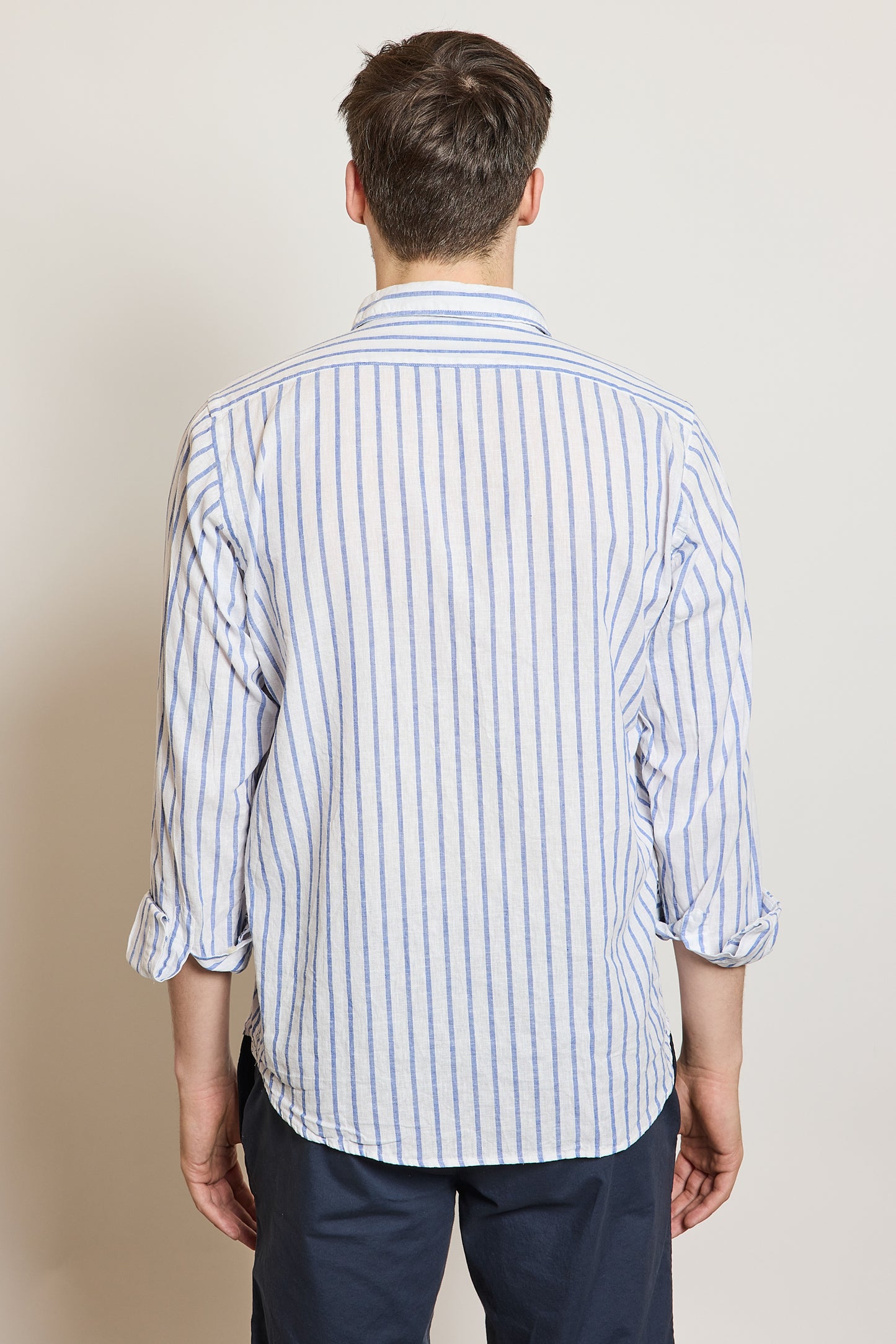 CHEMISE EN LIN & COTON INDIGO