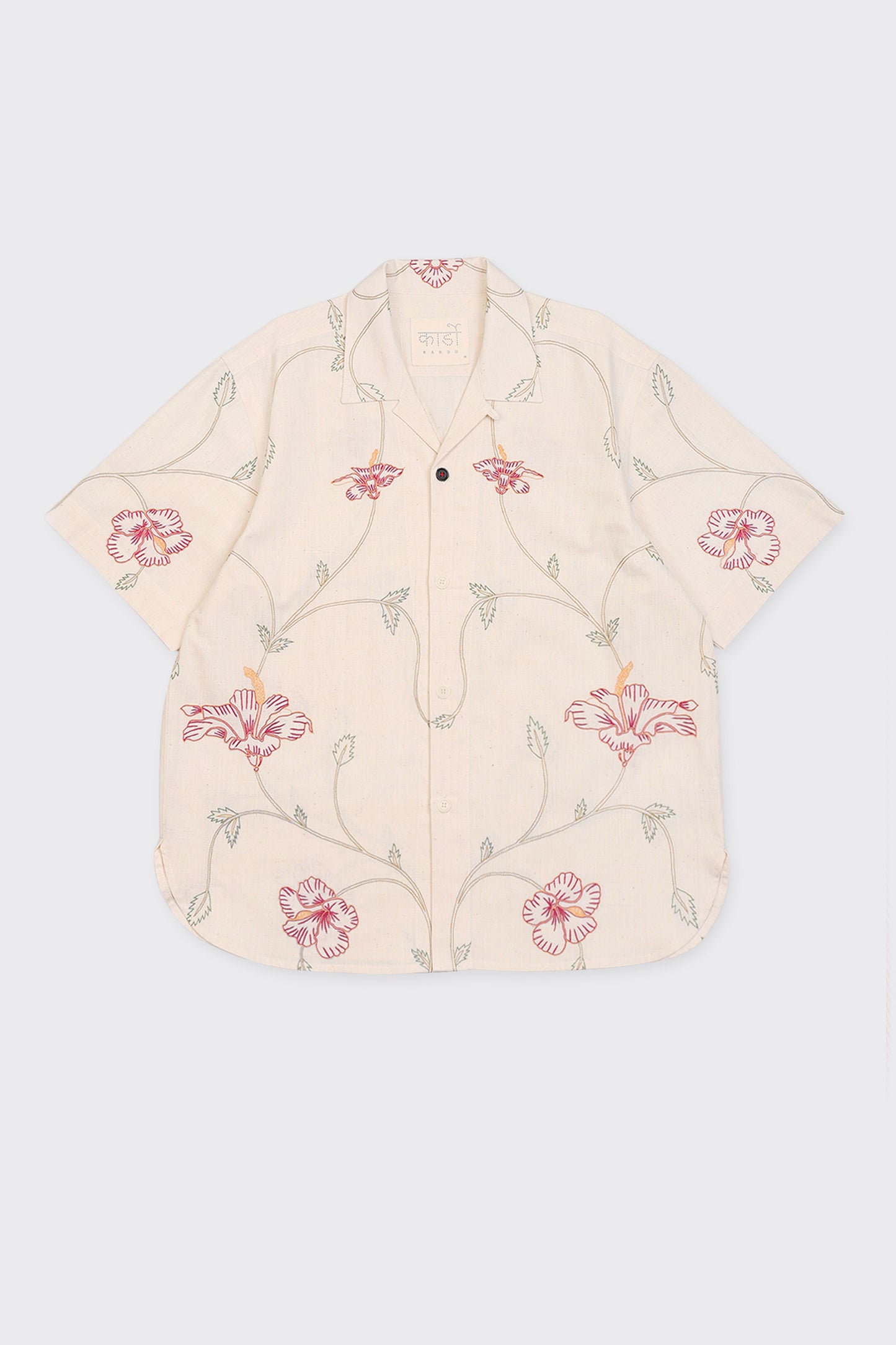 EMBROIDERED SHIRT OFF WHITE
