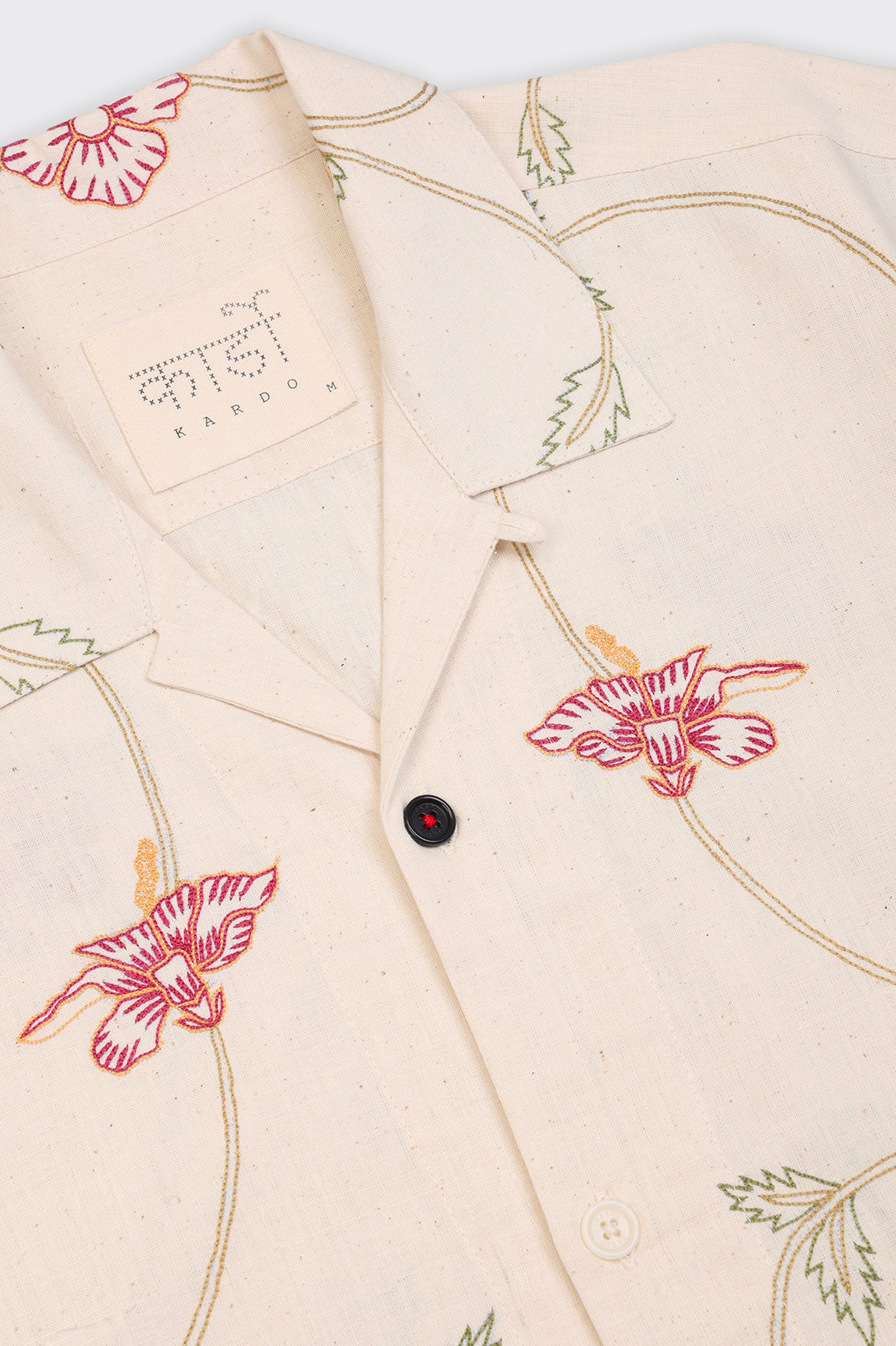 EMBROIDERED SHIRT OFF WHITE