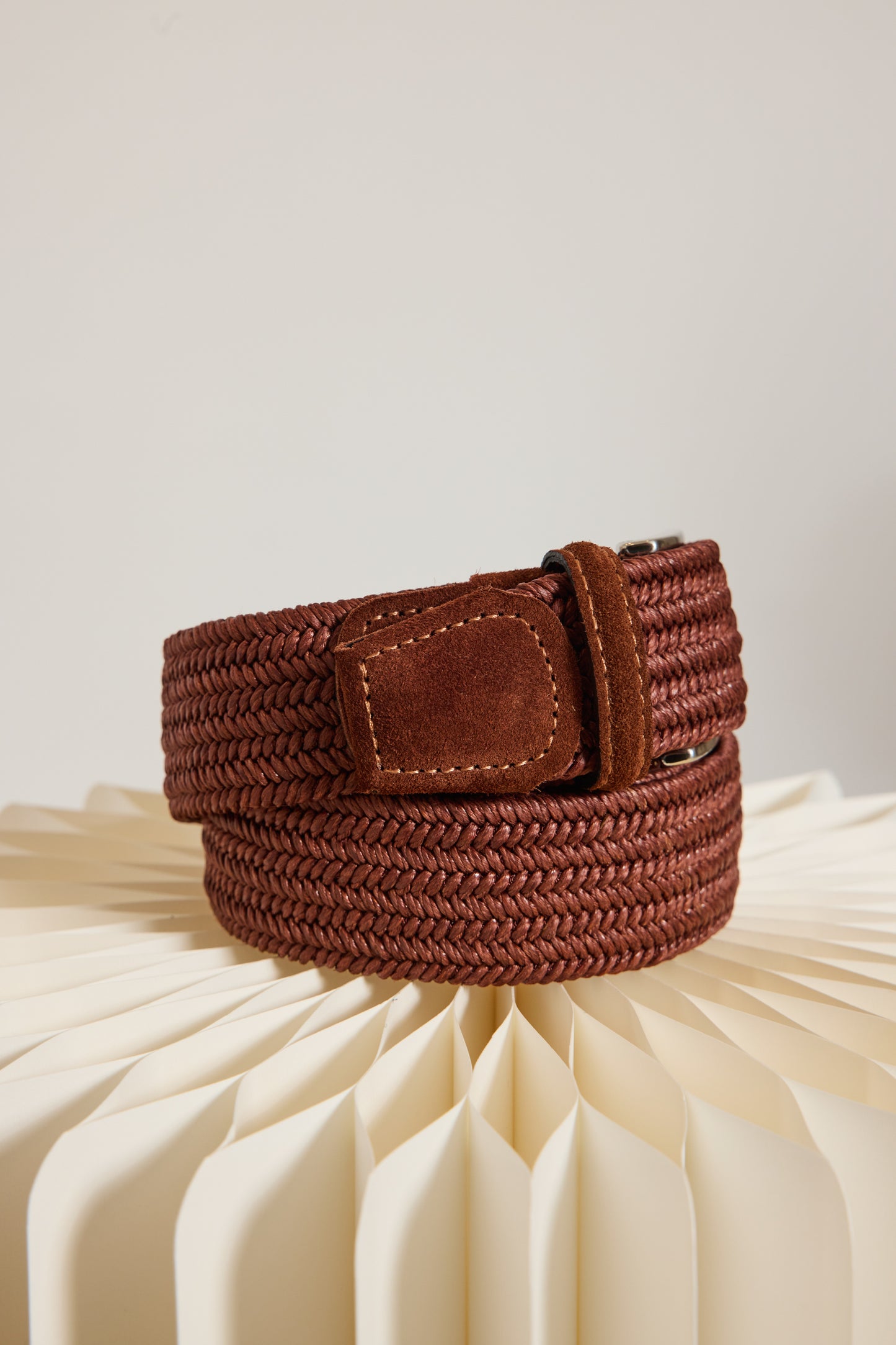 LINEN BELT COGNAC