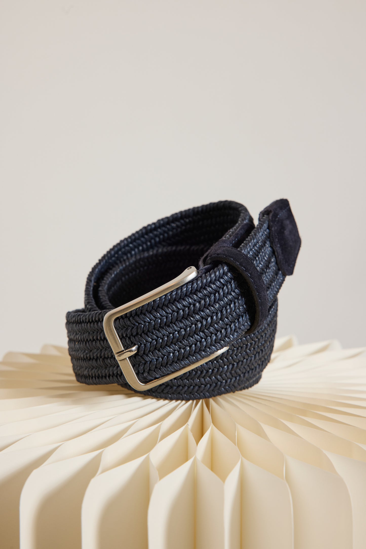 LINEN BELT NAVY