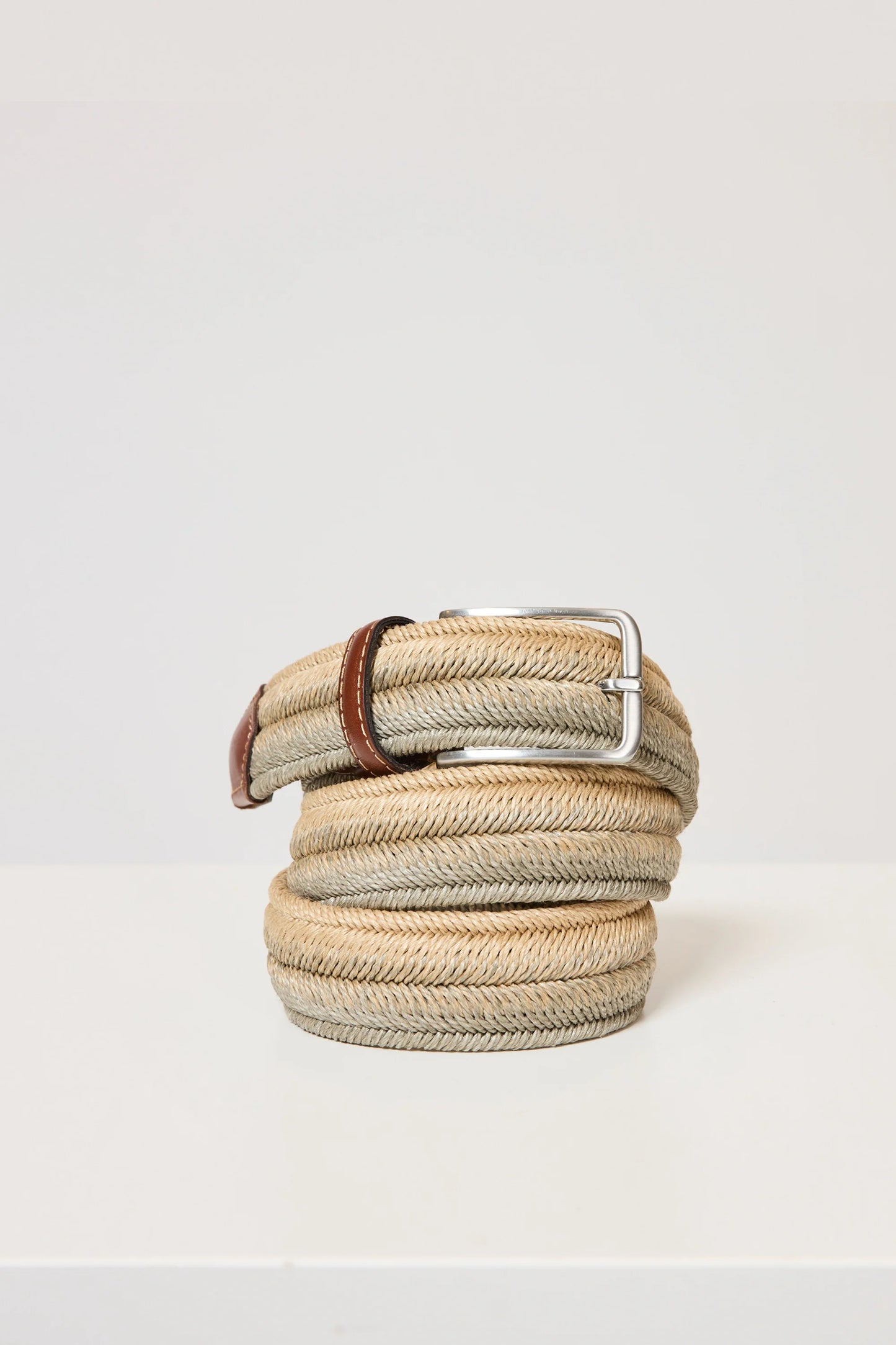 CEINTURE EN LIN BEIGE
