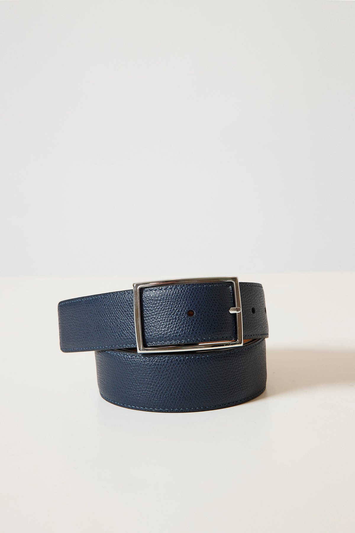 REVERSIBLE LEATHER BELT COGNAC