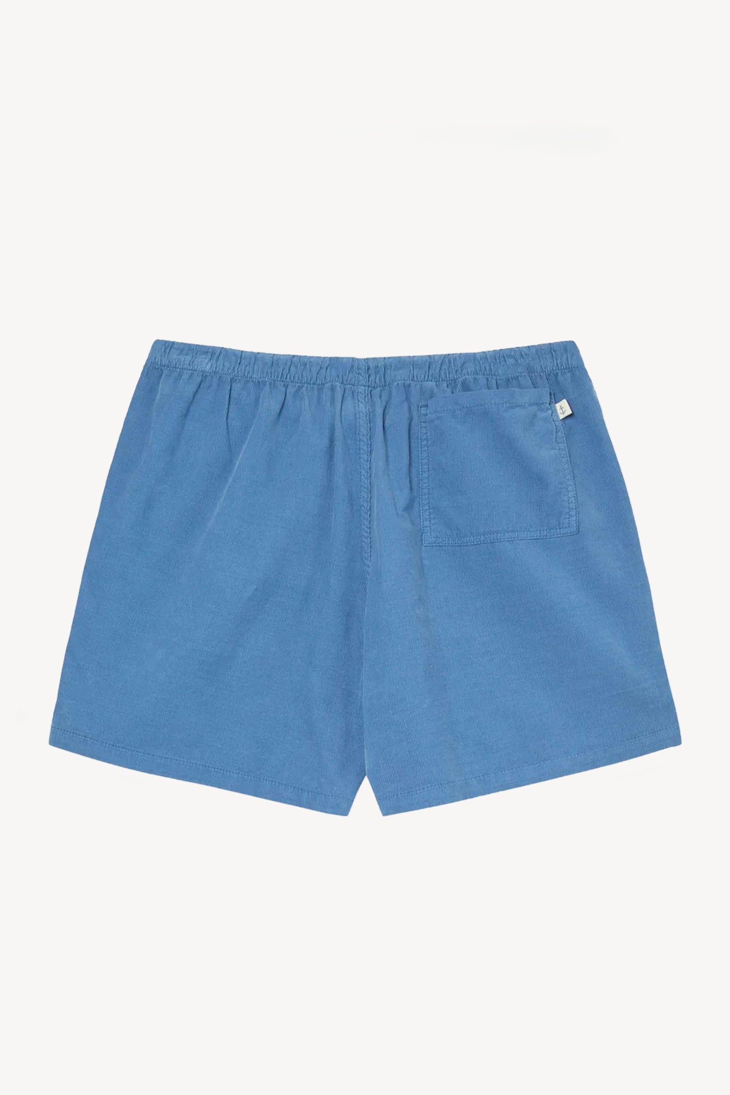 BERMUDA EN VELOURS BLEU