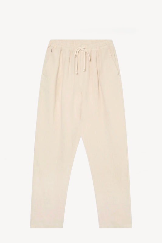 LINEN TROUSERS SAND