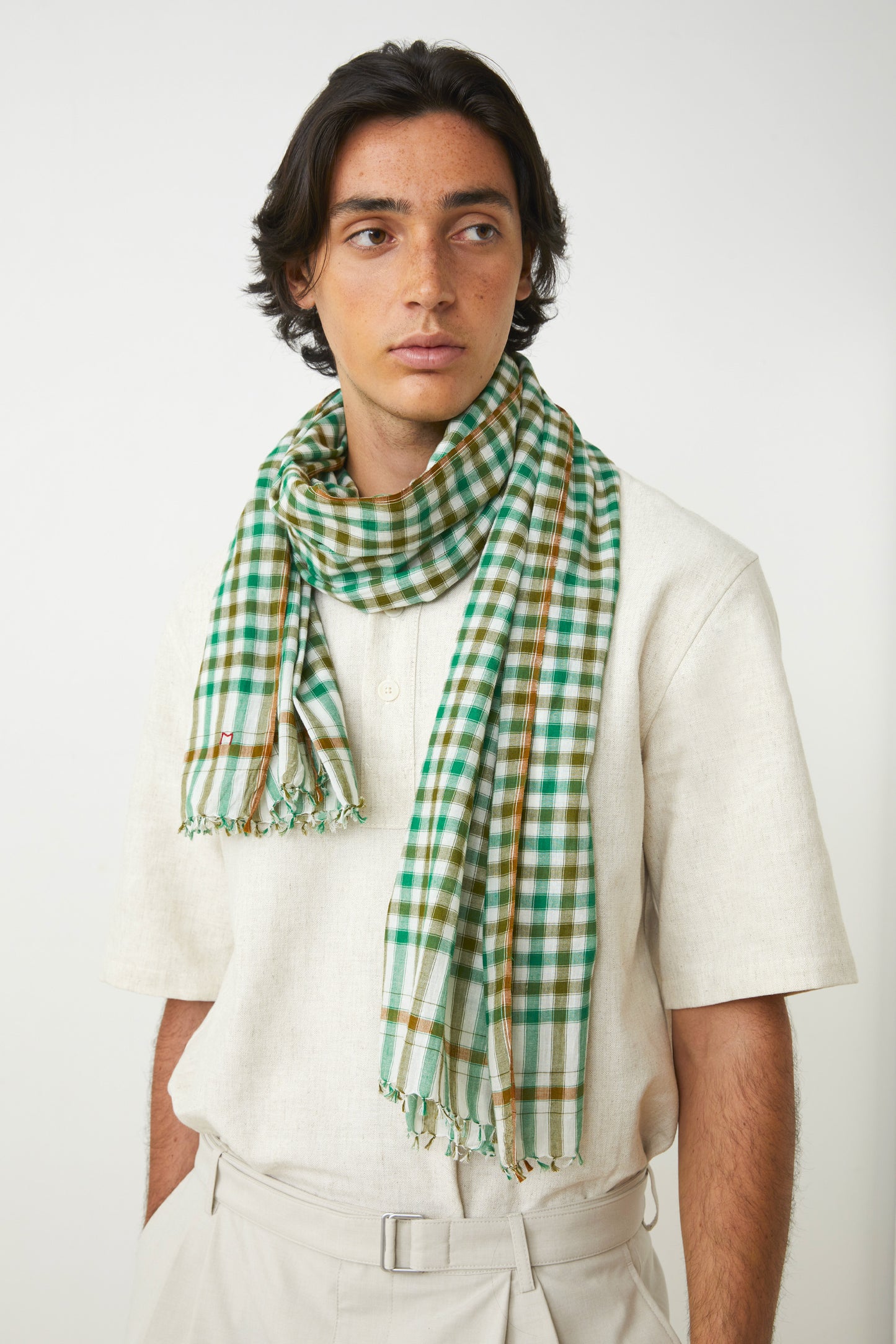 BANDANA EN COTON VERT
