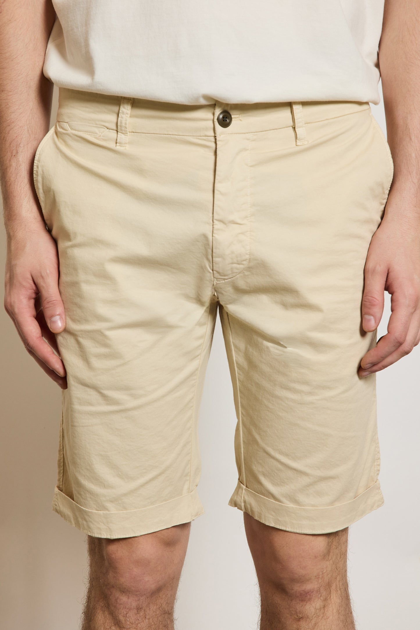 BERMUDA POPELINE BEIGE